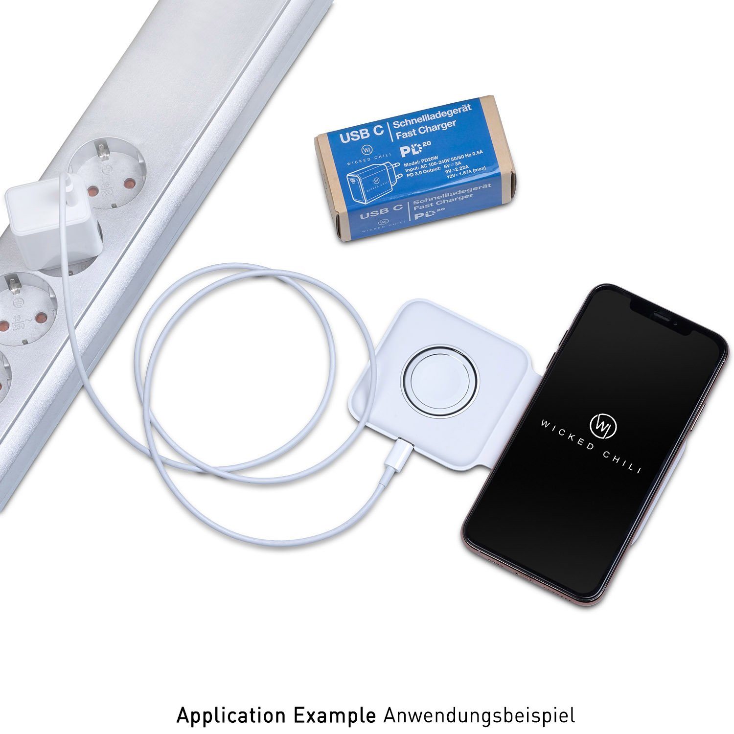 Wicked Chili 20W USB C Netzteil für iPhone 13 MagSafe-Charger Steckernetzteil
