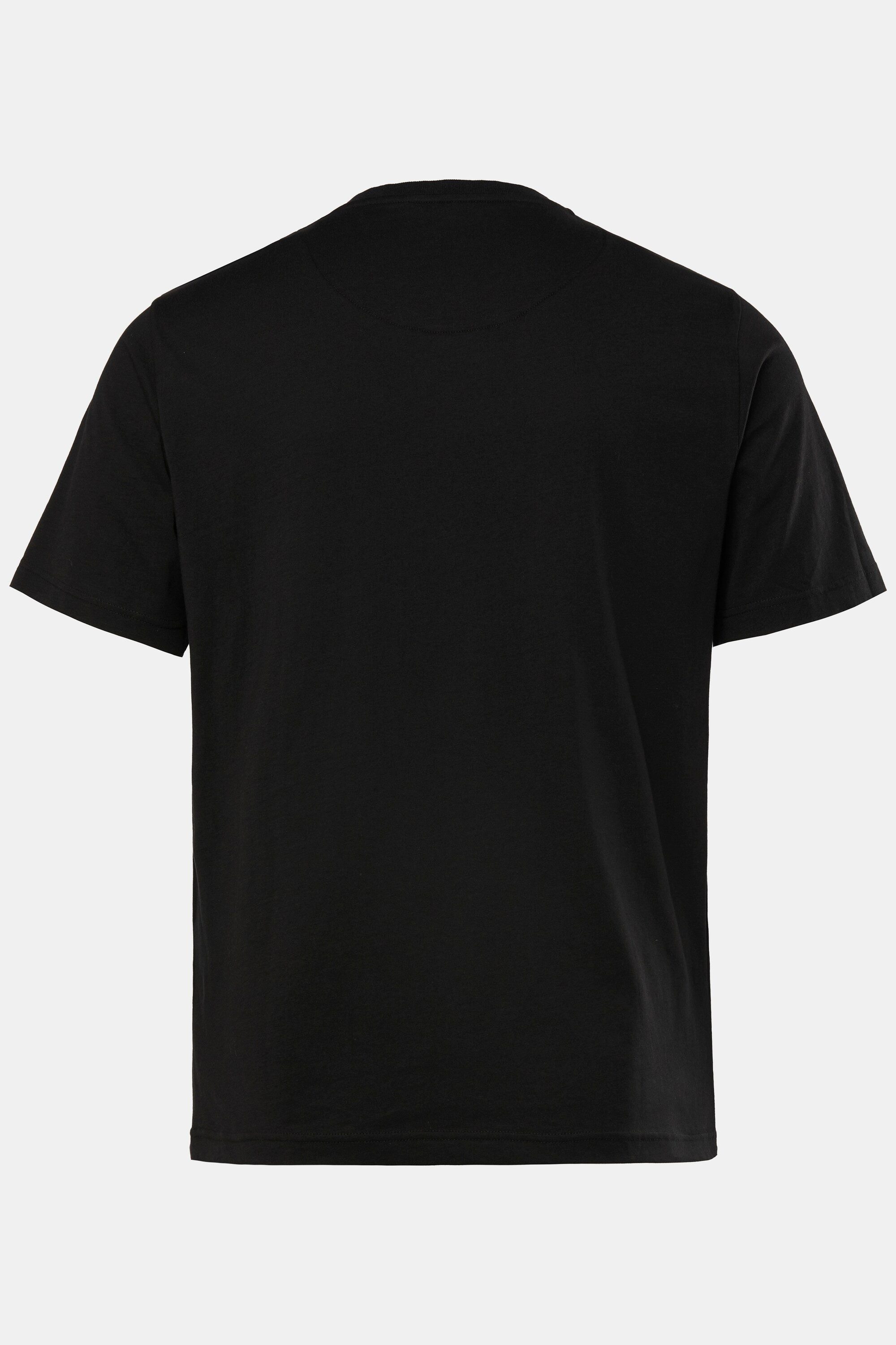 Men Plus T-Shirt T-Shirt Halbarm Rundhals mit Schnürung