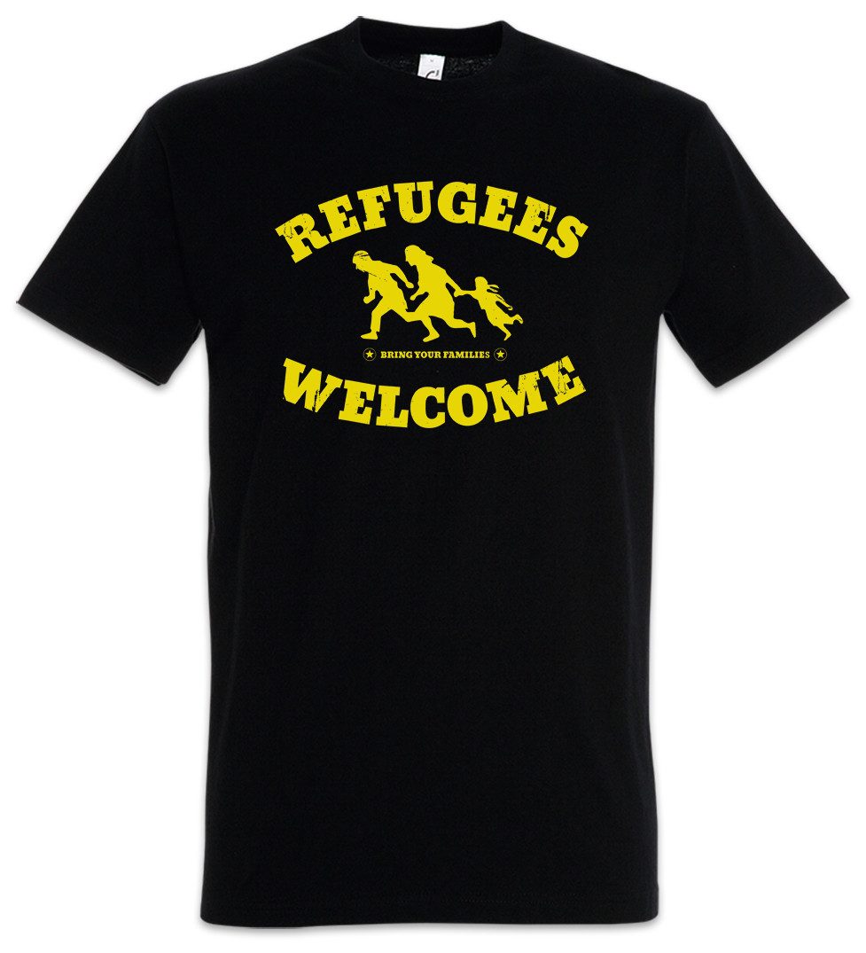 Urban Backwoods Print-Shirt Refugees Welcome Herren günstig online kaufen