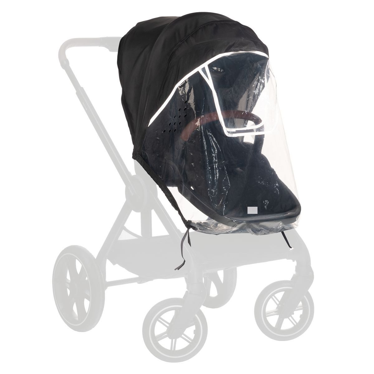 Hauck Kinderwagen-Regenschutzhülle Universal, Regenschutz, Regenverdeck für Buggy Kinderwagen Sitz - Kontakt-Fenster