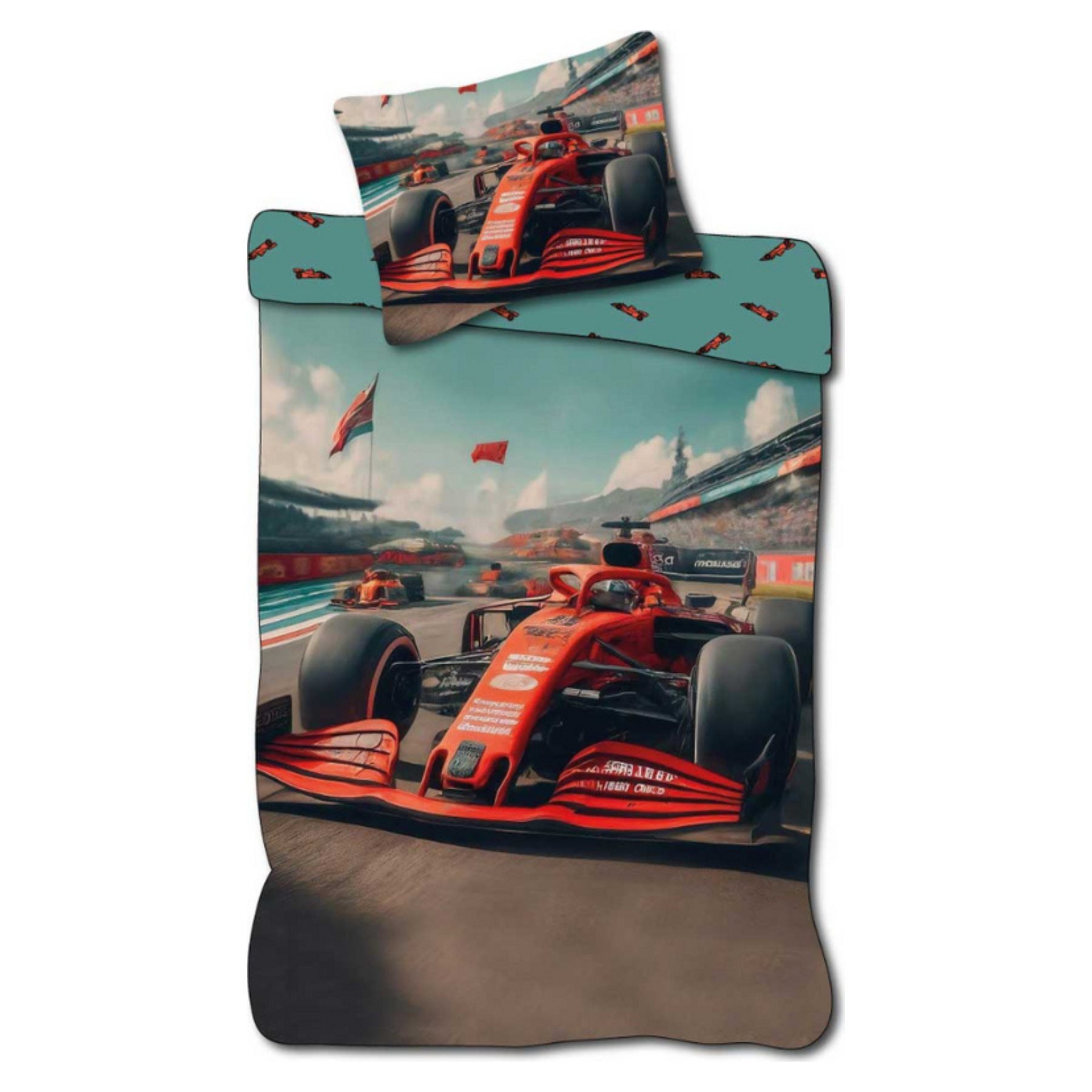 Textiel Trade B.V. Bettwäsche Motorsport Baumwolle Rennsport Bettwäsche 140 × 200 cm, Baumwolle