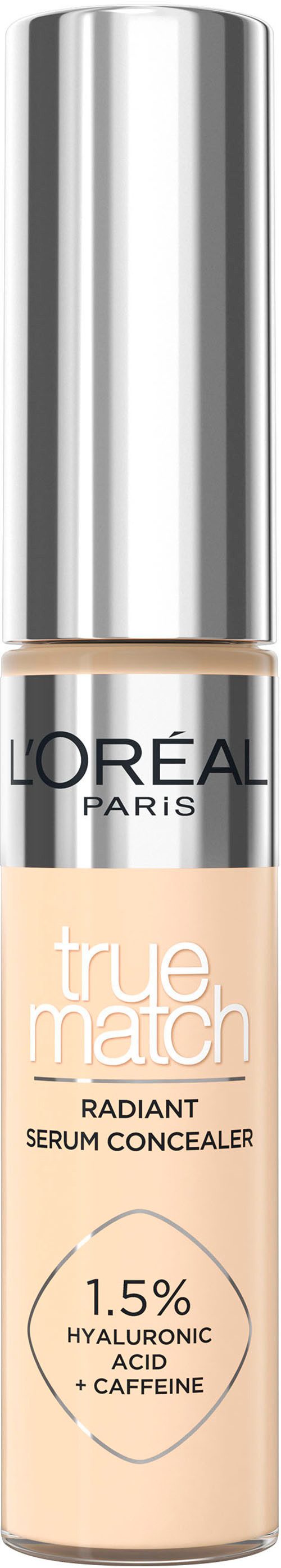 L'ORÉAL PARIS Concealer TRUE MATCH RADIANT SERUM CONCEALER, für ein natürlich strahlendes Hautbild