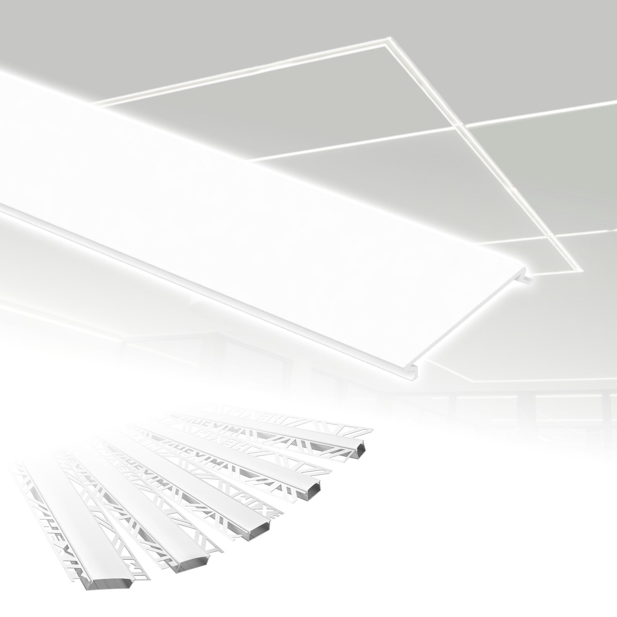 Hexim LED-Stripe-Profil 2m Trockenbauprofil Alu LED günstig online kaufen