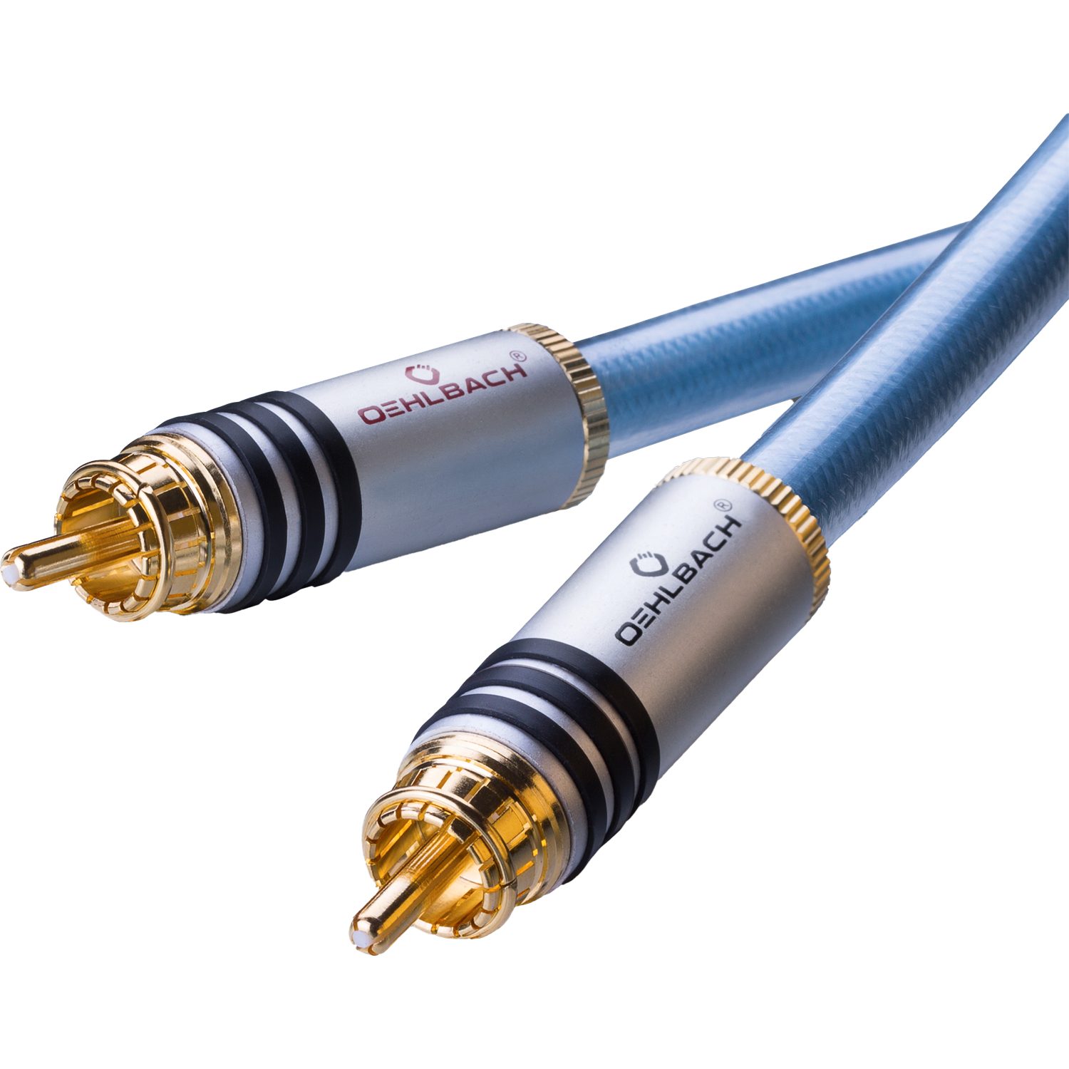 OEHLBACH Series 2 High End symmetrisches Audio NF Cinch Kabel 1 Paar Audio-Kabel, 2 x Cinch, 2 x Cinch (50 cm), Hochwertiges Kupfer, Flexibel