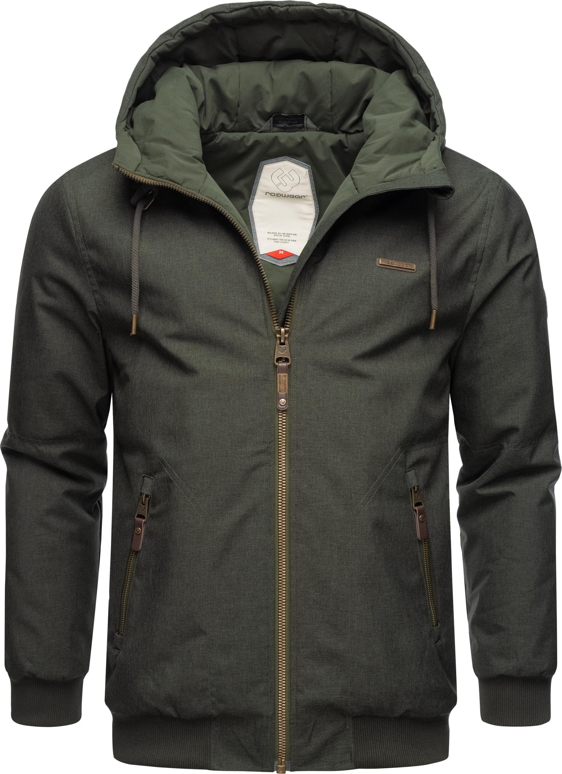 Ragwear Winterjacke Stewie wasserdichte Herren Outdoorjacke mit großer Kapuze