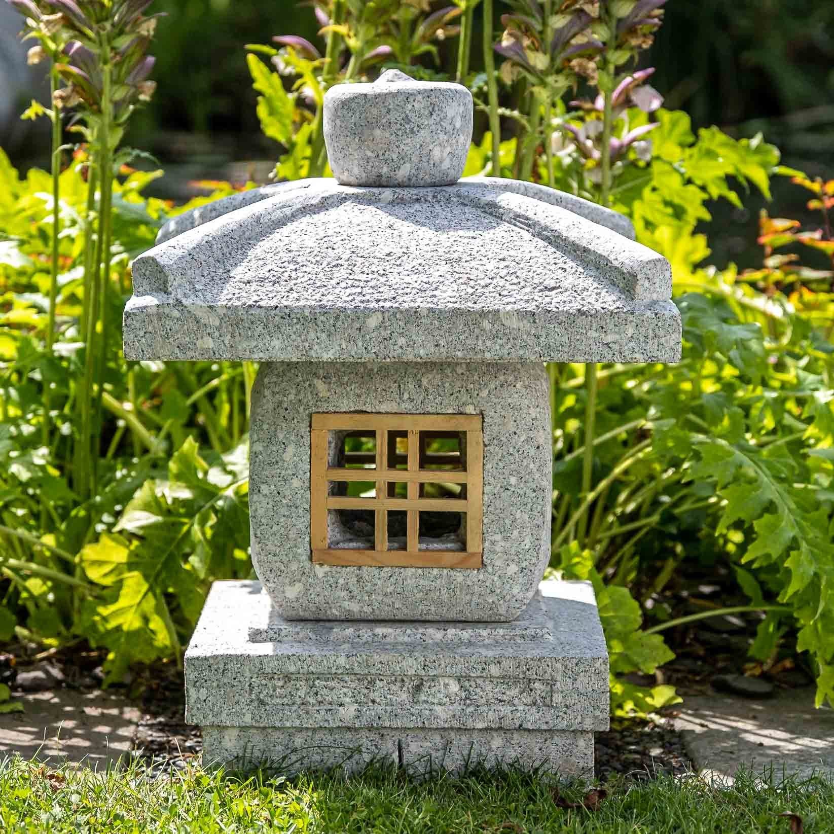 IDYL Gartenfigur Granit Tenka – – robust gegen witterungsbeständig ein Frost, Chaya, Naturprodukt und Regen sehr – UV-Strahlung Granit
