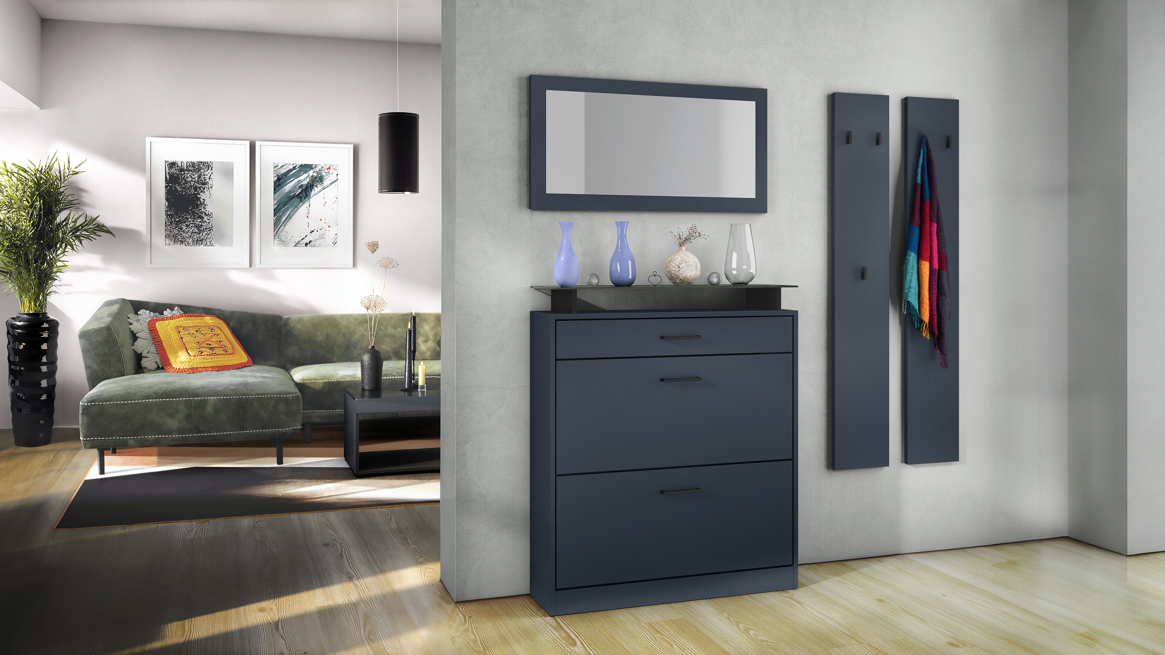 Vladon Garderoben-Set Enigma, (Flurgarderobe, bestehend aus günstig online kaufen