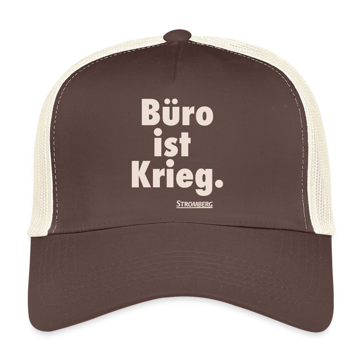 Spreadshirt Trucker Cap Stromberg Spruch Büro Ist Krieg Trucker Cap (1-St)