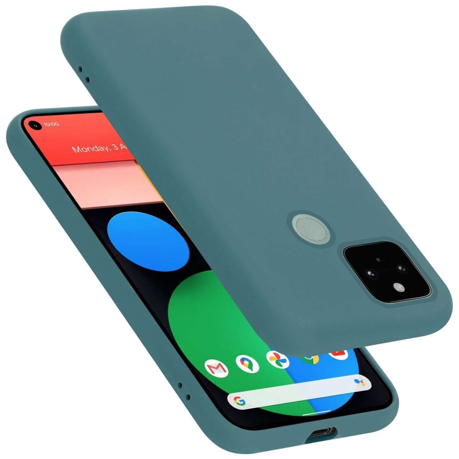 Cadorabo Handyhülle für Google PIXEL 5 Hülle Google PIXEL 5, Flexible Hülle TPU Silikon Schutzhülle Back Cover Case