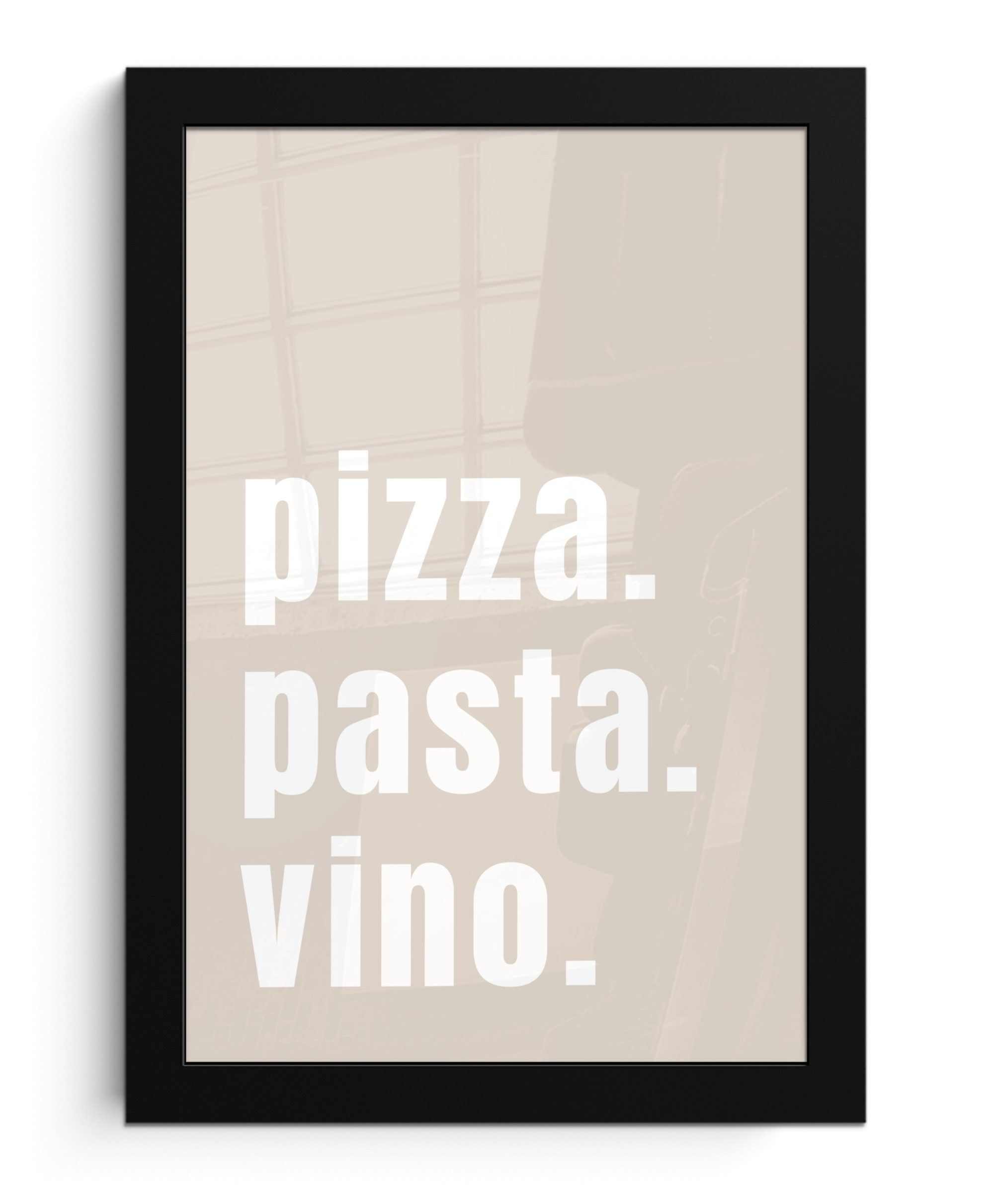 MuchoWow Poster Zitat - Pizza, Pasta, günstig online kaufen
