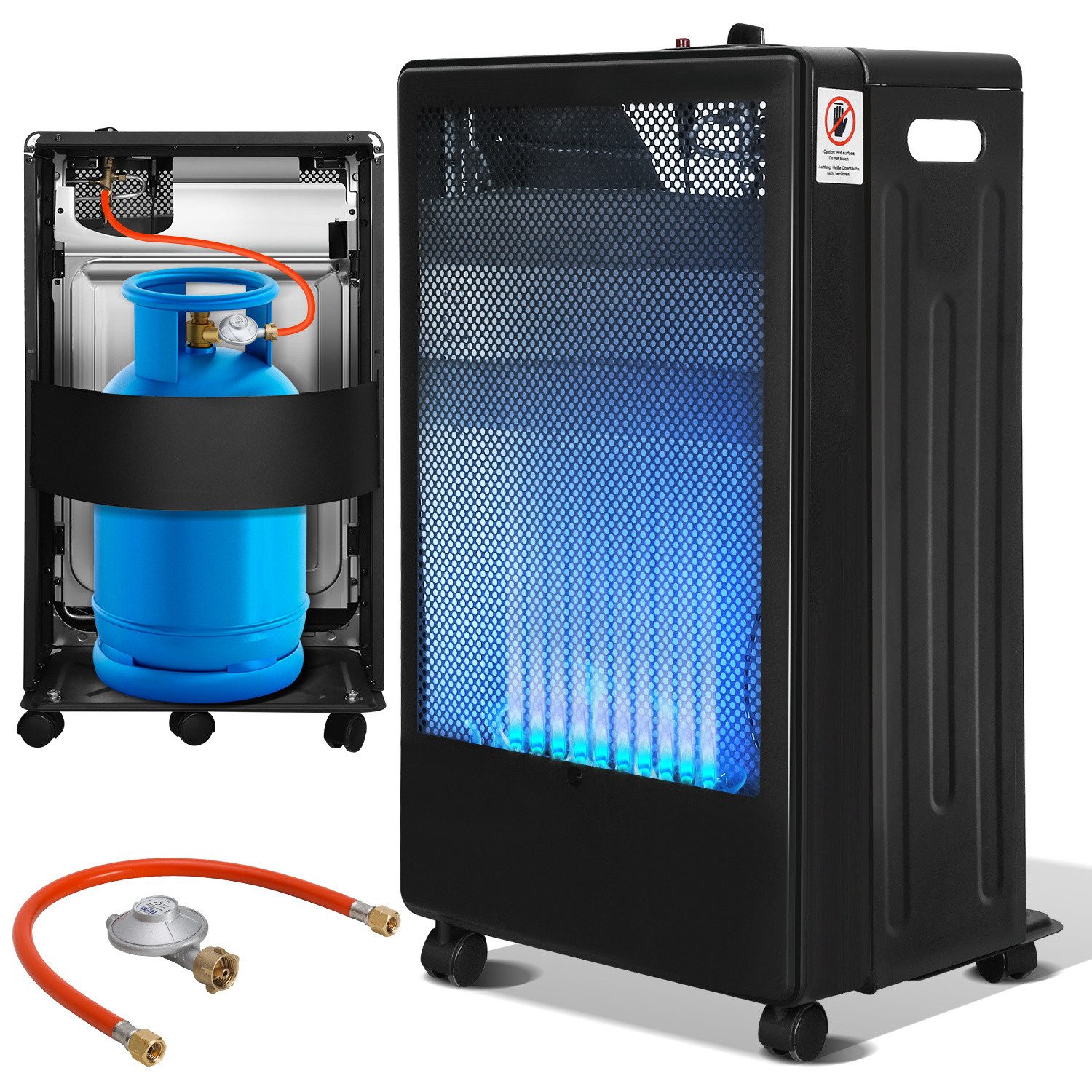 Clanmacy Heizstrahler Gasheizung Gasofen 2 Heizstufen günstig online kaufen