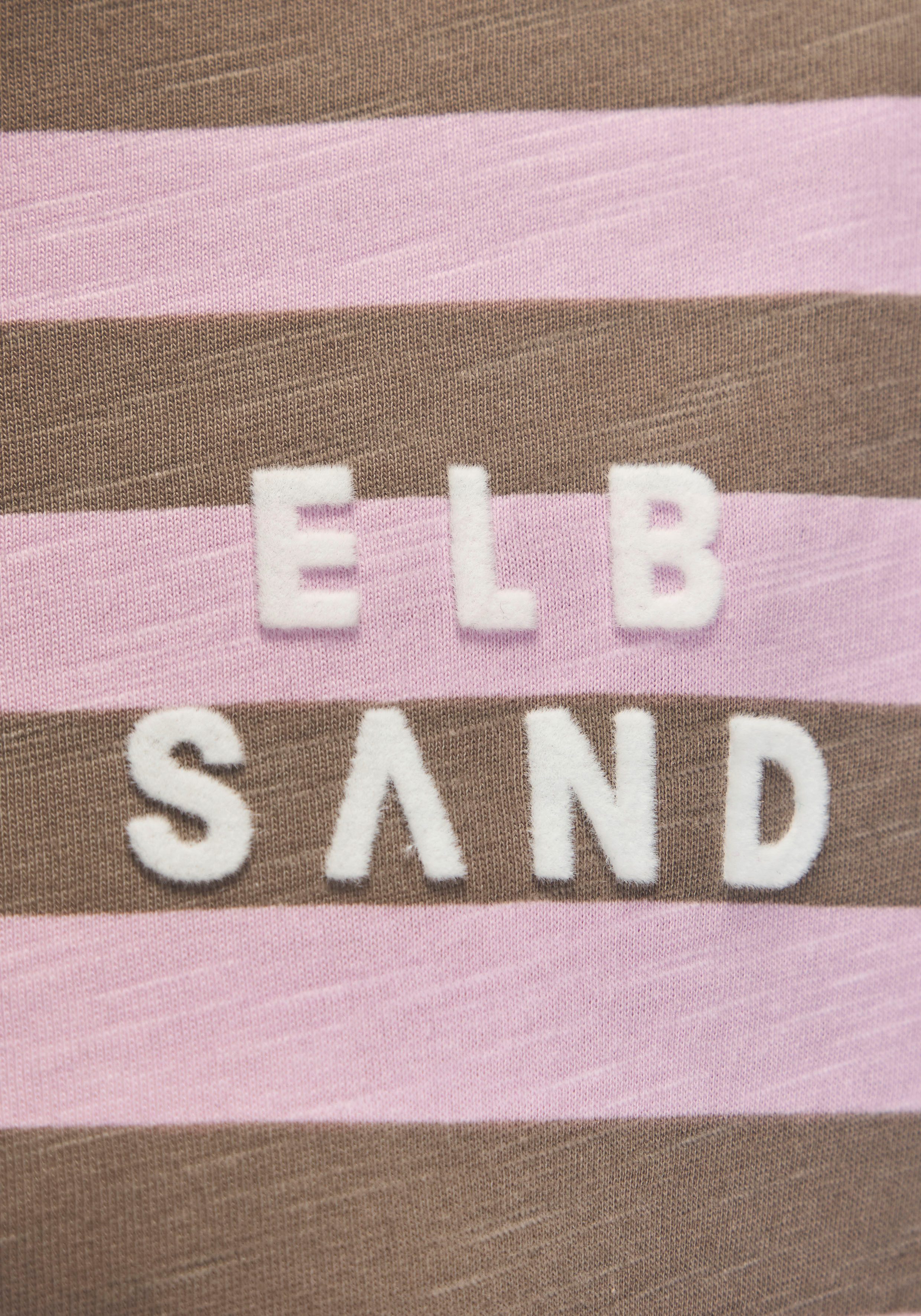 Elbsand 3/4-Arm-Shirt Celina mit Streifen, Rundhalsausschnitt, Jerseyshirt