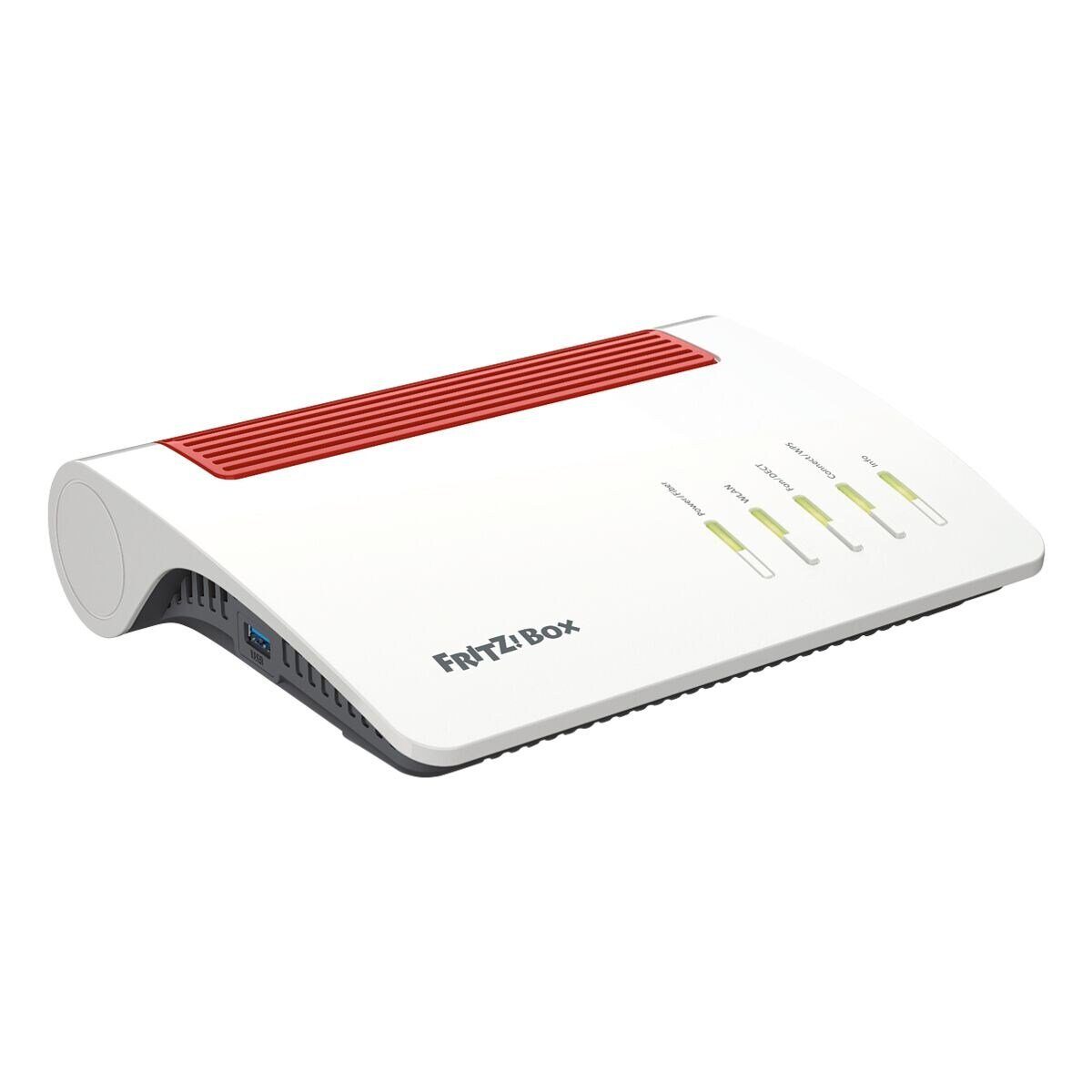 Fritz! FRITZ!Box 5590 Fiber WLAN-Router, für Glasfaser, Übertragungsrate: 2.400 MBit/s + 1.200 MBit/s