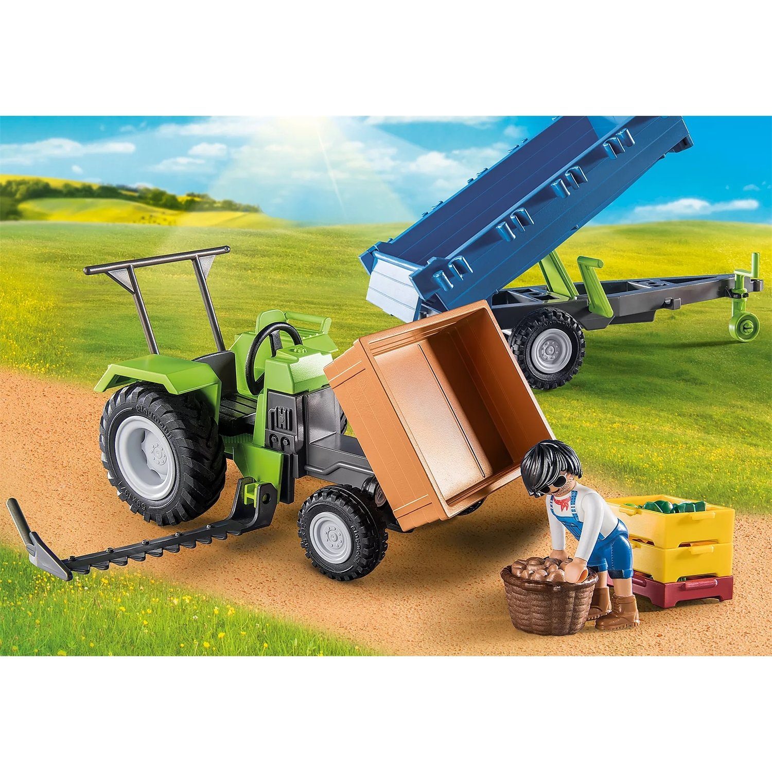 Playmobil® 71249 Traktor mit Hänger Konstruktions-Spielset – Bild 4 von 5