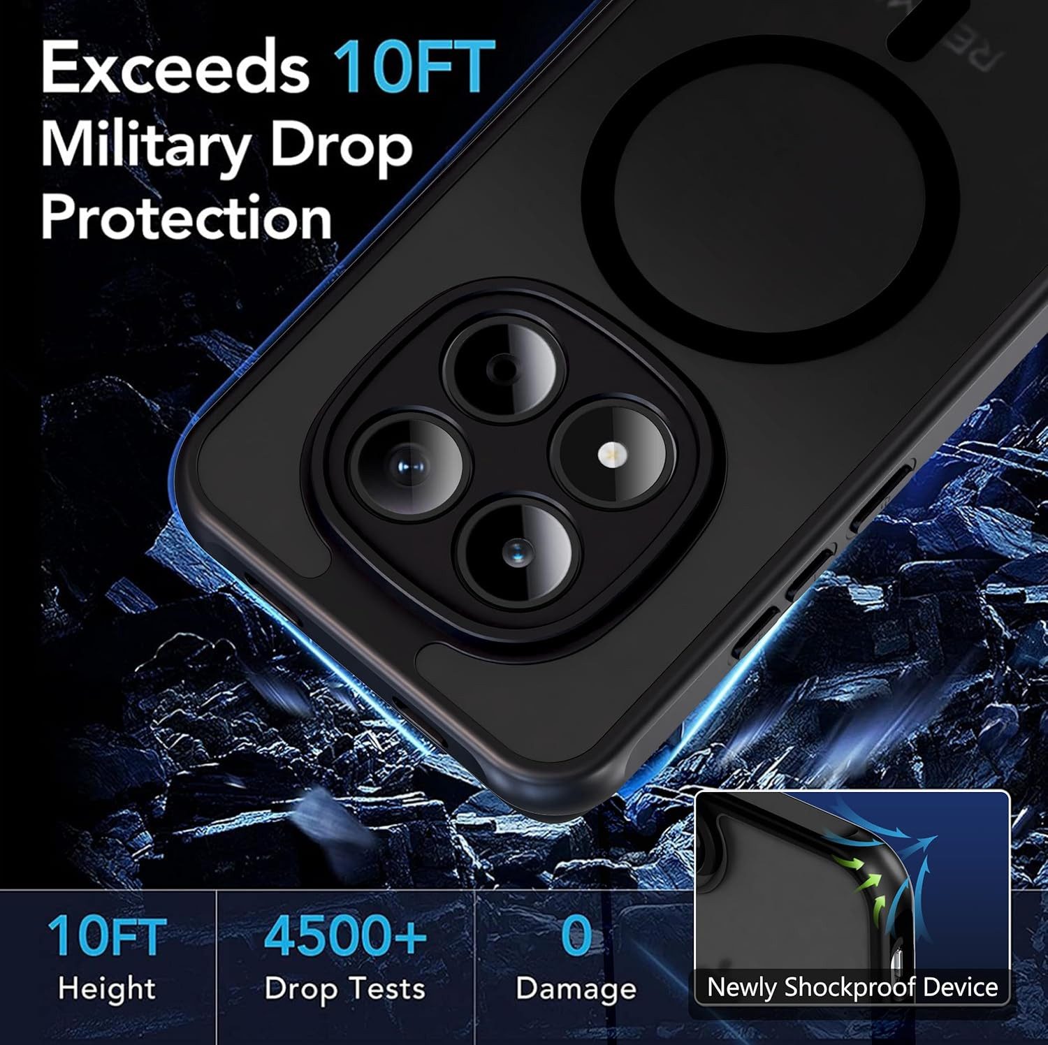 MSM Handyhülle Hülle + 2X Schutzglas für Xiaomi Redmi Note 15 Pro 5G MagSafe 9H