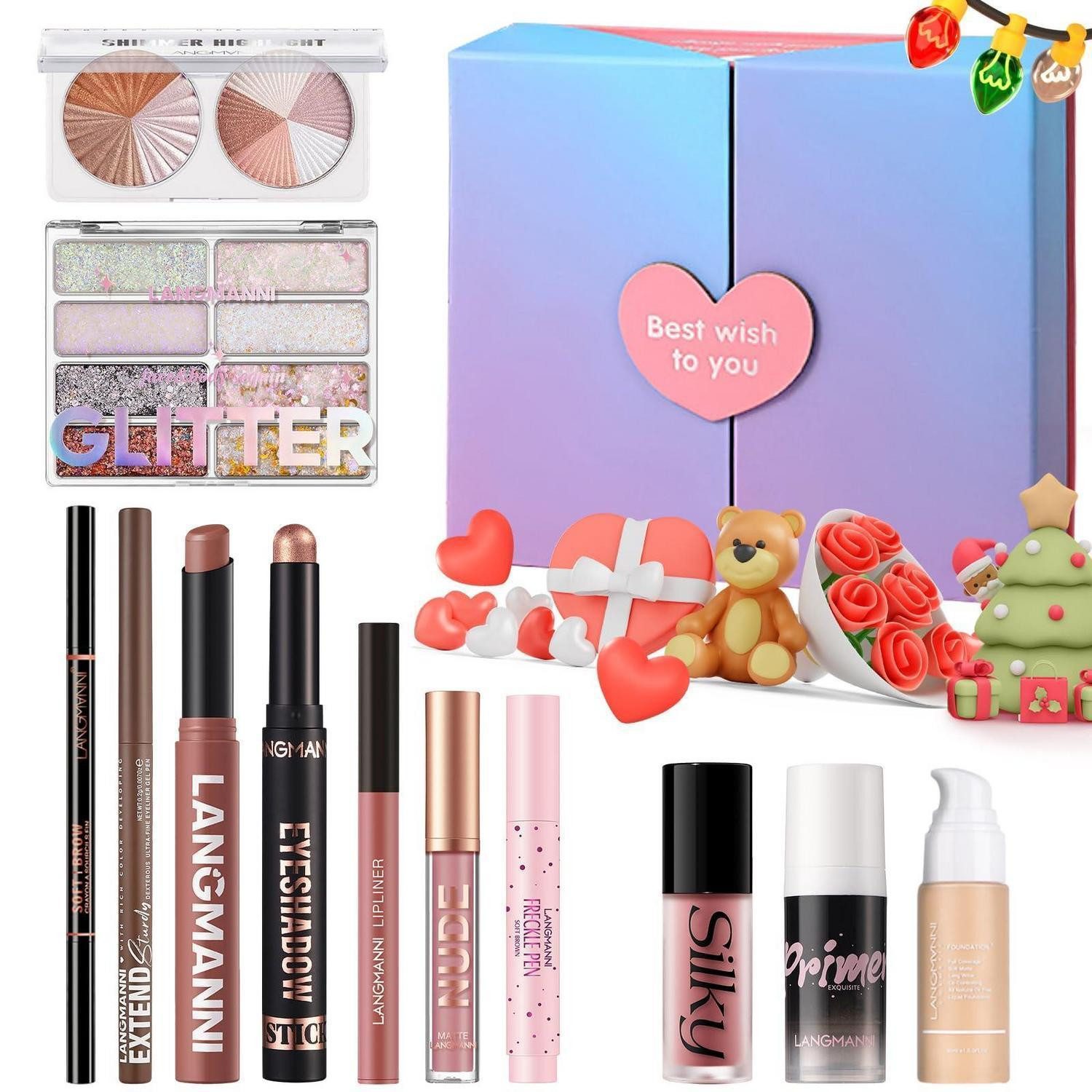 LuxusKollektion Schmink-Set Kosmetik-Geschenkset 12-teilig #B