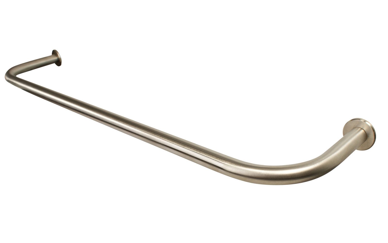 iso-design Gardinenstange Edelstahl 20 mm Set mit Retourenbogen, Vorhangsta günstig online kaufen