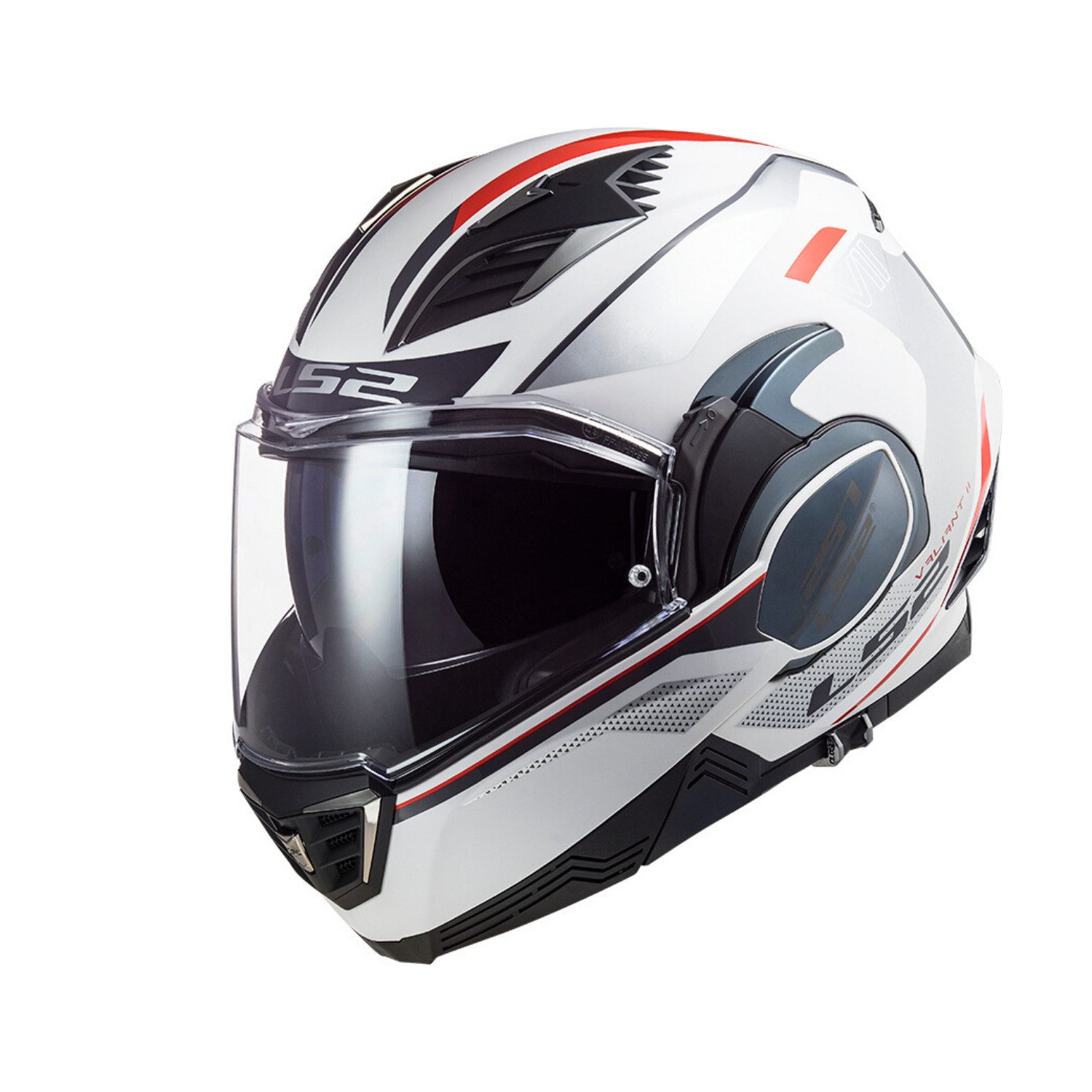 LS2 Motorradhelm FF900 Valiant II Hub Helm, Atmungsaktiv, reflektierende, Pinlock, Klapphelm