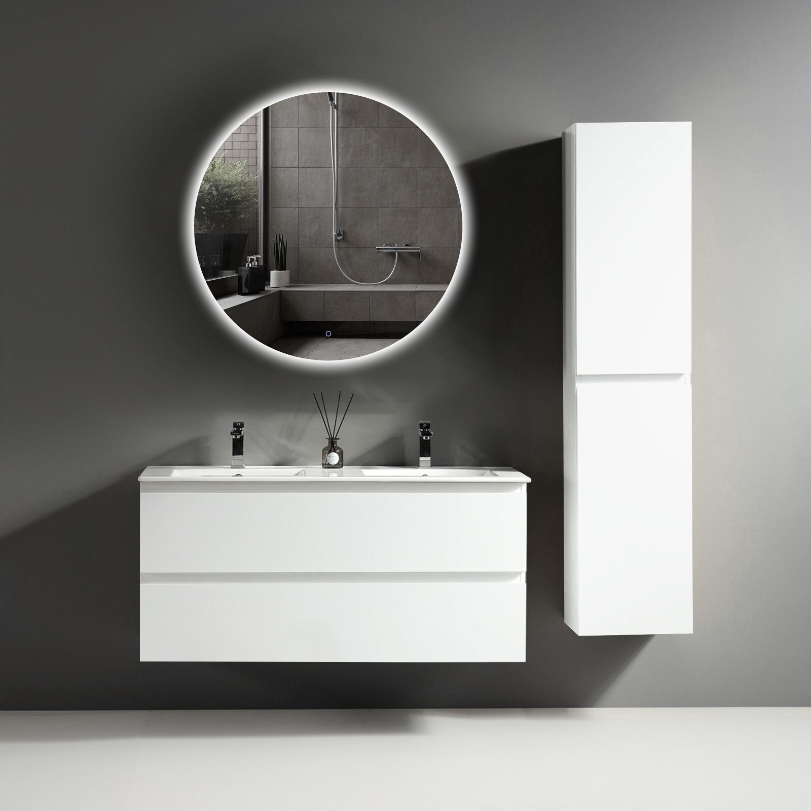 Alpenberger Badezimmer-Set Badezimmer Möbel Badschrank - günstig online kaufen