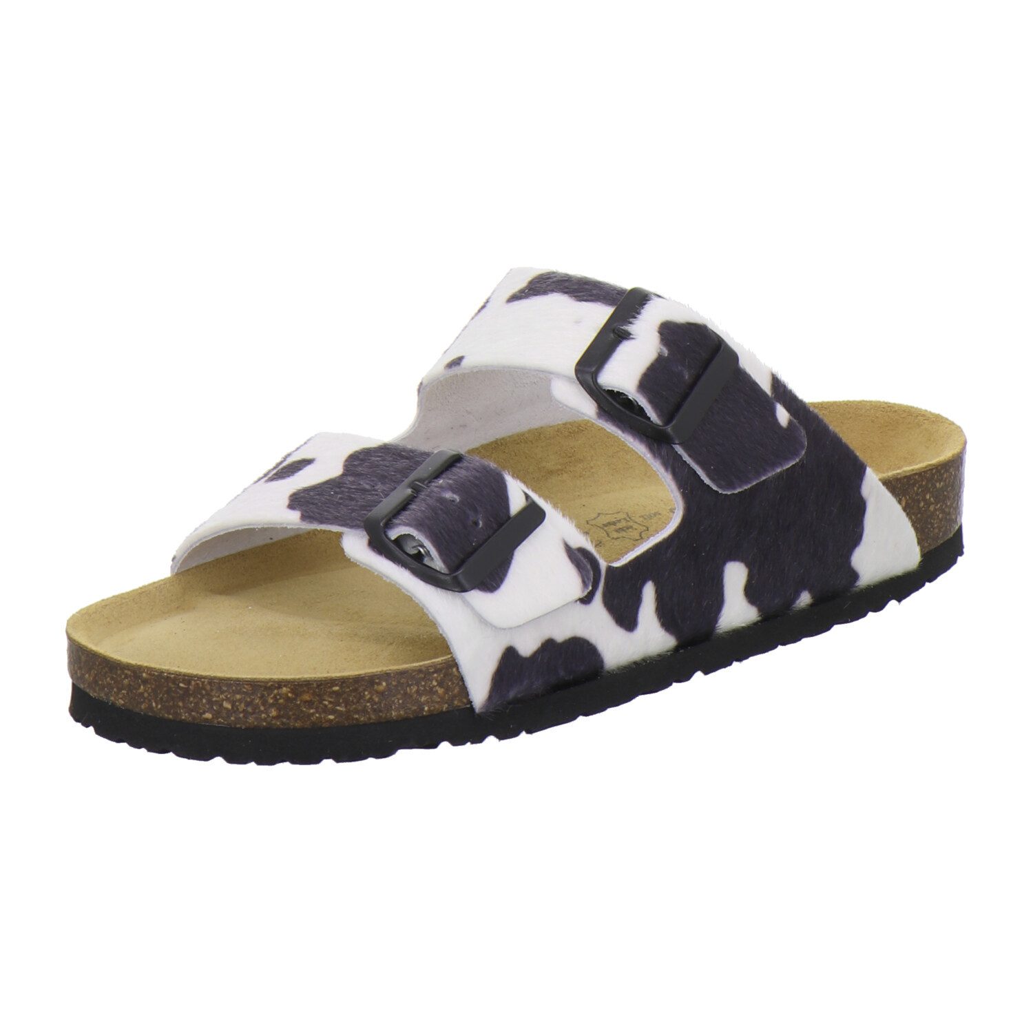 AFS-Schuhe 210021 Zweischnaller Pantolette für Damen mit Fußbett, bequeme Сандалии aus Leder