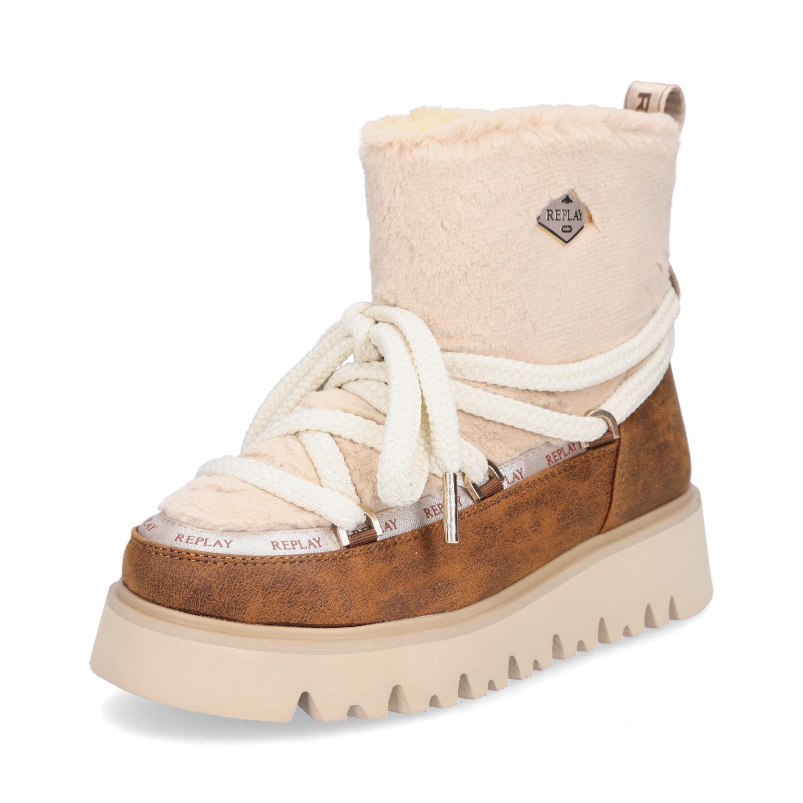 Replay Replay Damen Moonboots Melrose Warm beige braun Ankleboots günstig online kaufen