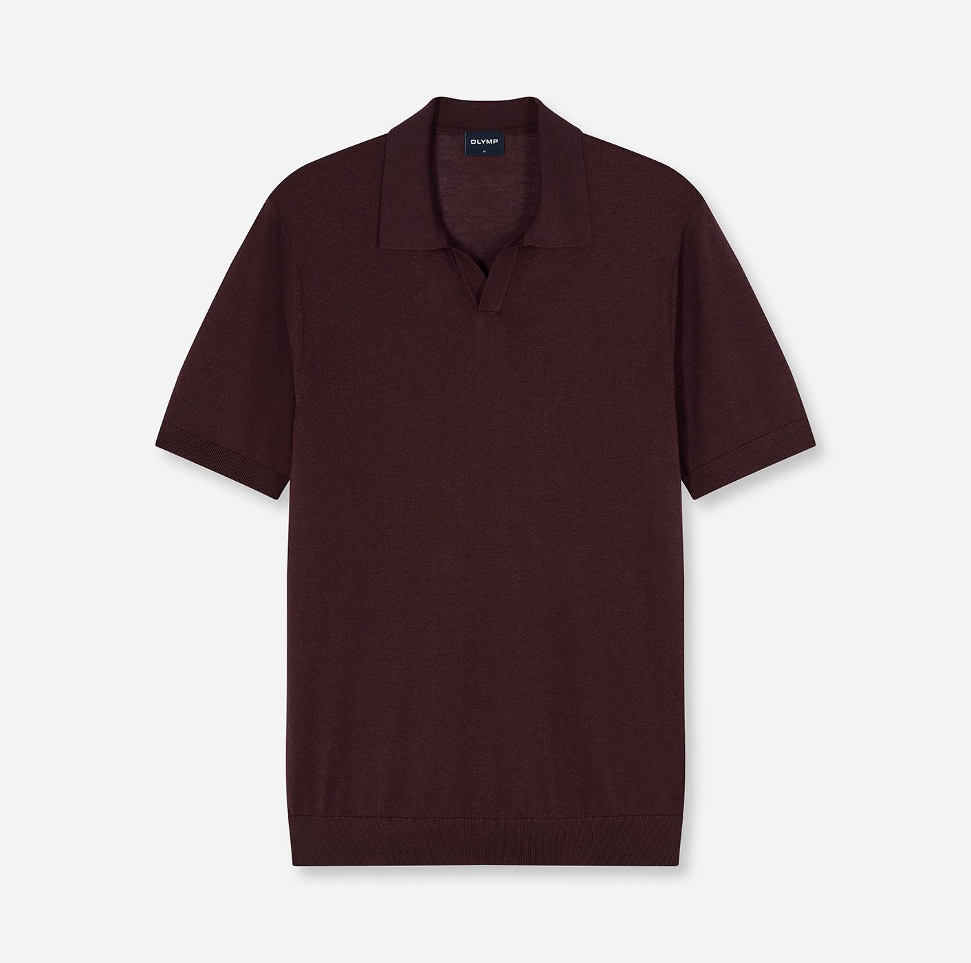 OLYMP Poloshirt Strick Casual mit geripptem Kragen, unifarben – Bild 2 von 4