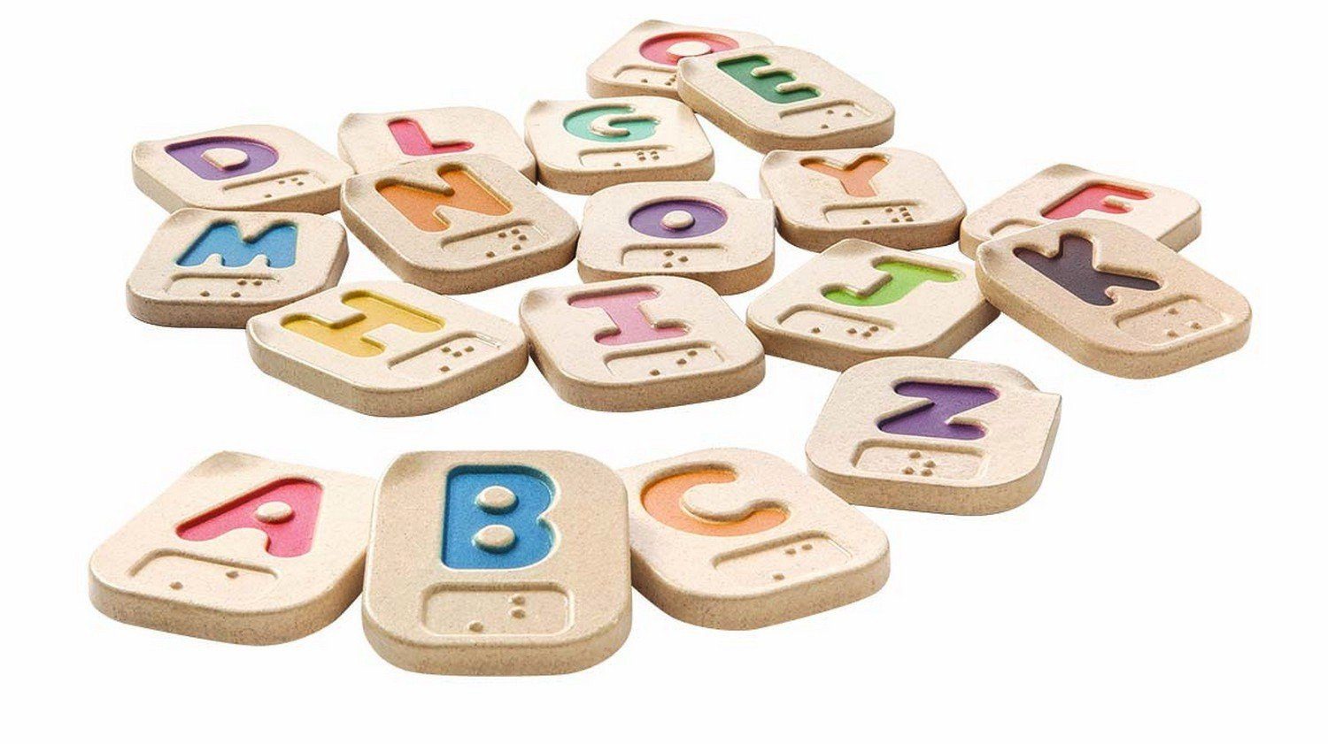 Plantoys Lernspielzeug Alphabet Blindenschrift