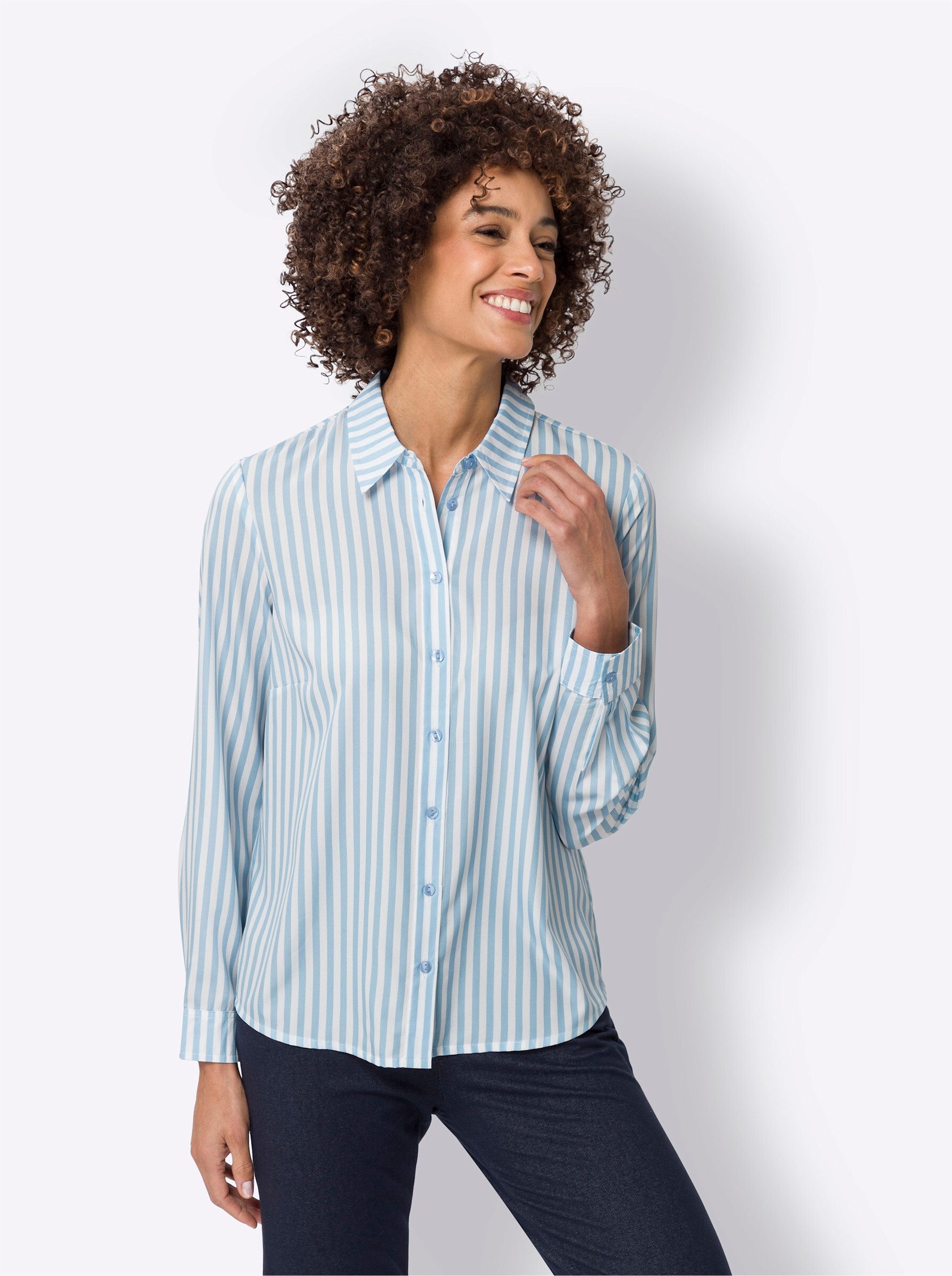Sieh an! Klassische Bluse Hemdbluse günstig online kaufen
