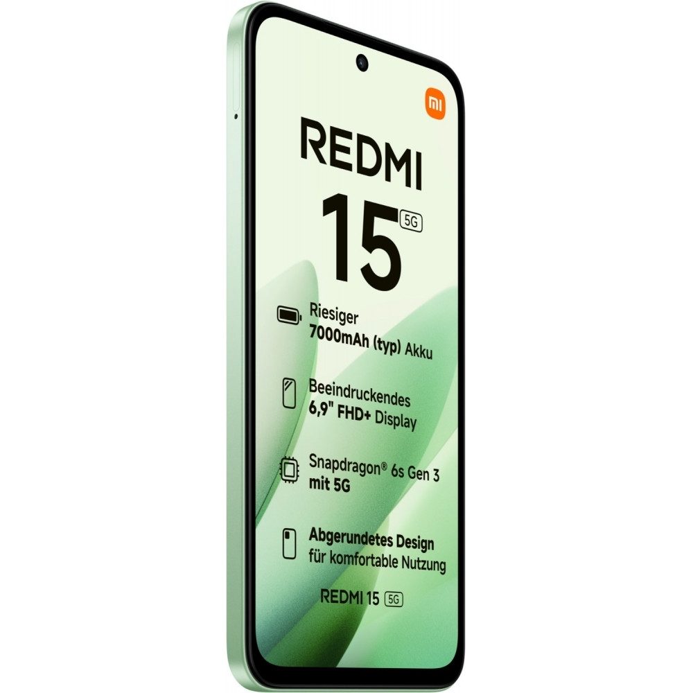 Xiaomi Redmi 15 5G 128 GB / 4 GB - Smartphone - ripple green Smartphone (6,9 Zoll, 128 GB Speicherplatz)