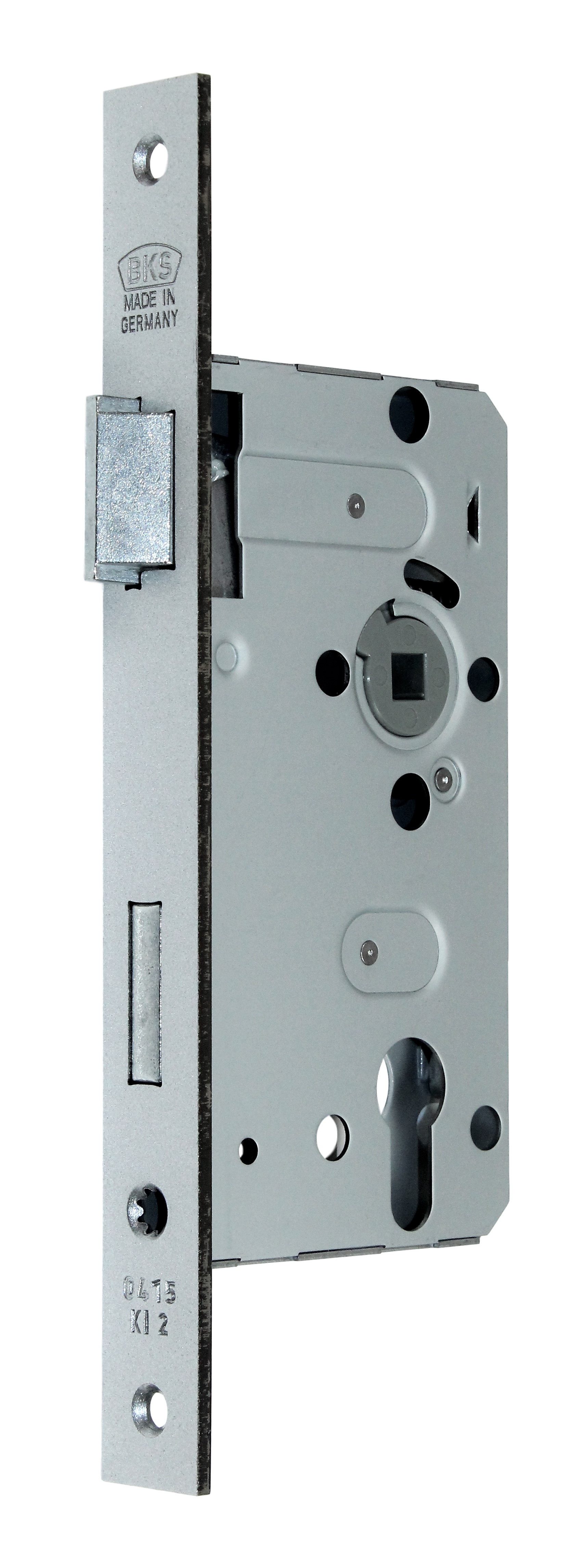 BKS Einsteckschloss Profilzylinderschloss, DIN Links, 55/72/8, Stulp: eckig, 24 x 235mm, Dornmaß 55 mm, Profilzylinderschloss
