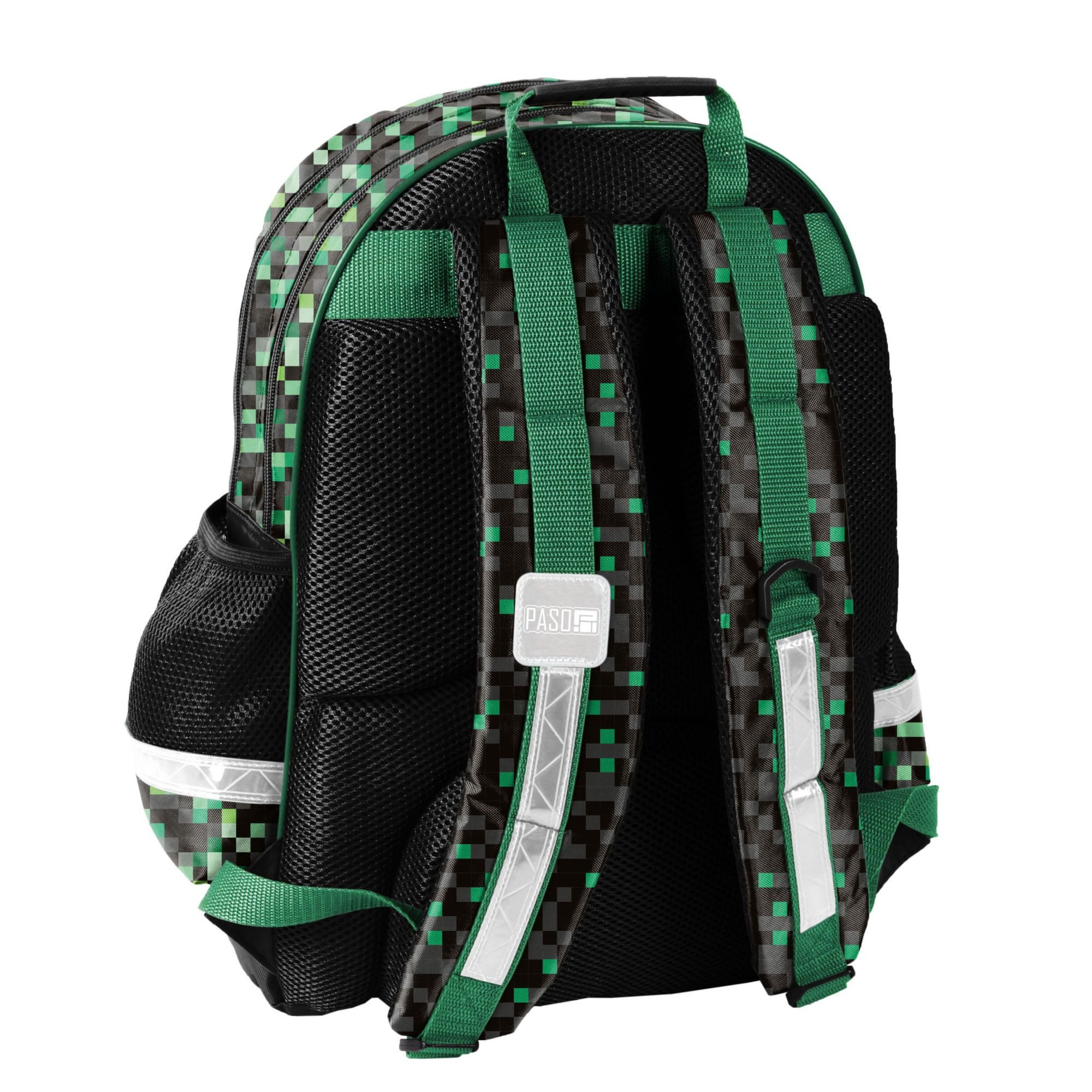PASO Schulranzen "Game" (Schulset, 3-teilig), mit Rucksack, Turnbeutel + befüllter Federmappe
