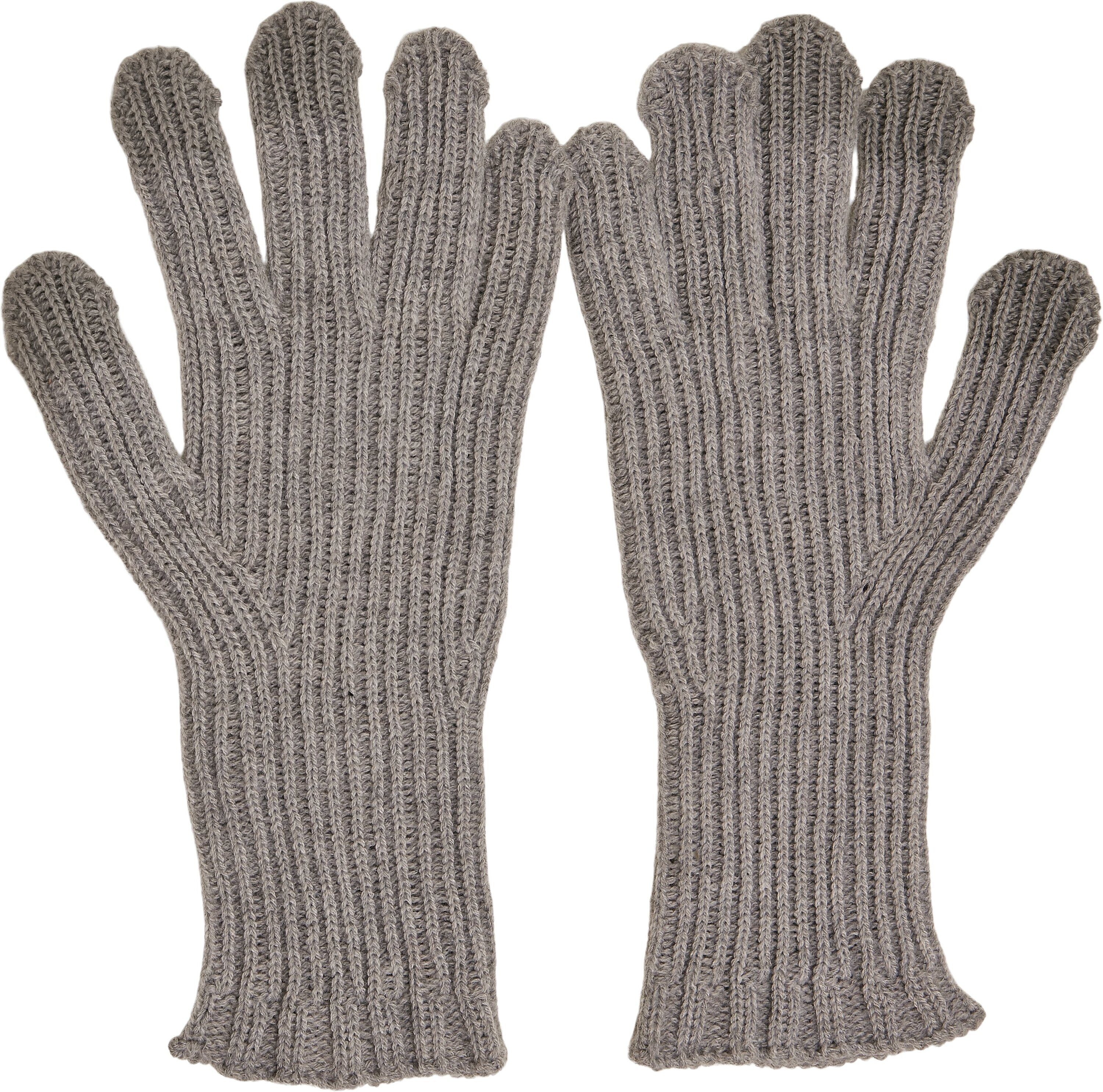 URBAN Smart CLASSICS Knitted Wool Baumwollhandschuhe heathergrey Gloves Unisex Mix