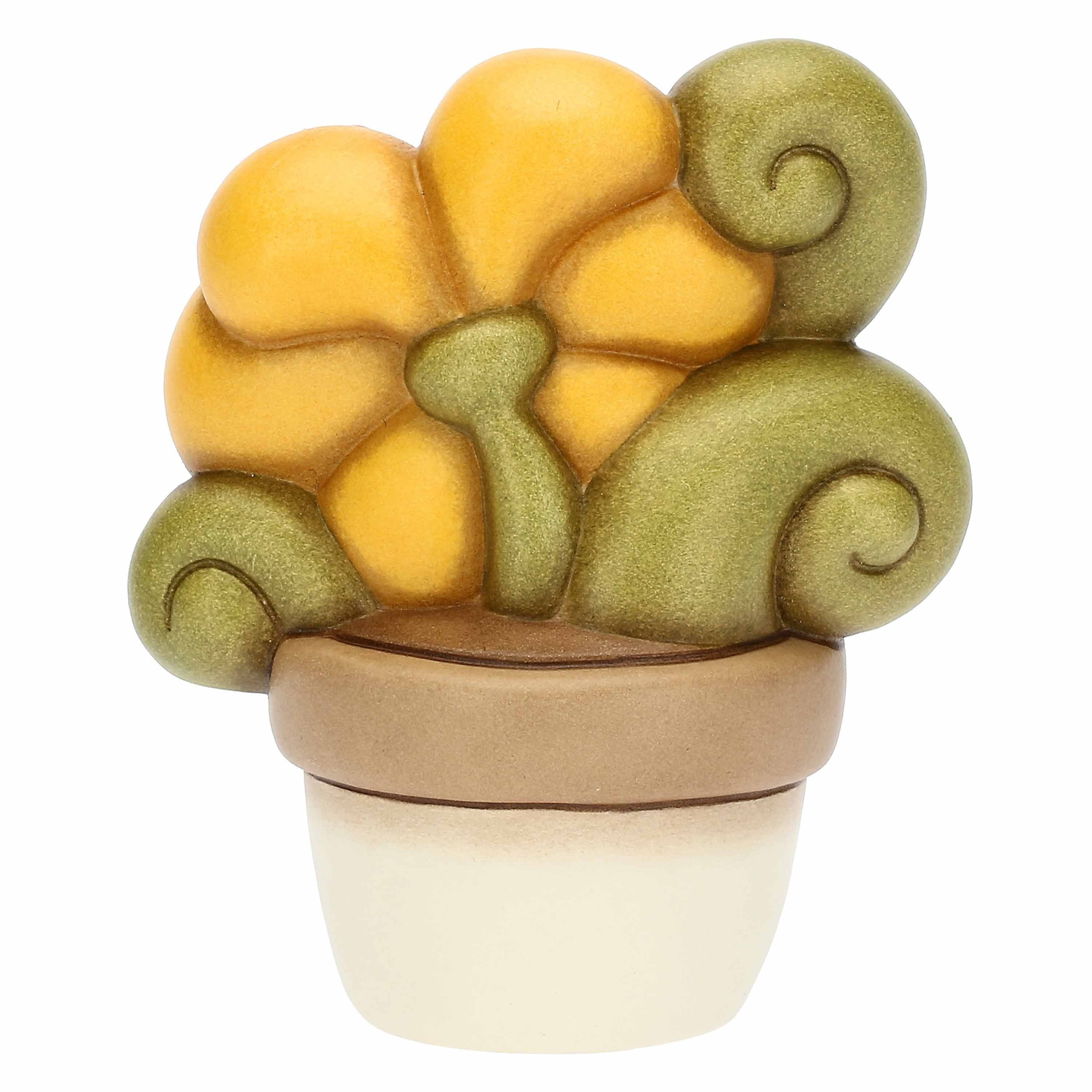 THUN Dekofigur Pflanze mittel' 'Vase SpA Figur gelb, THUN mit 2023