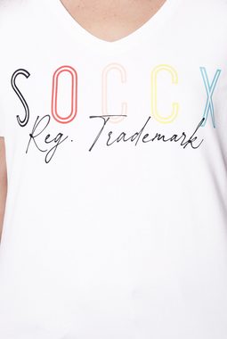 SOCCX V-Shirt mit V-Ausschnitt
