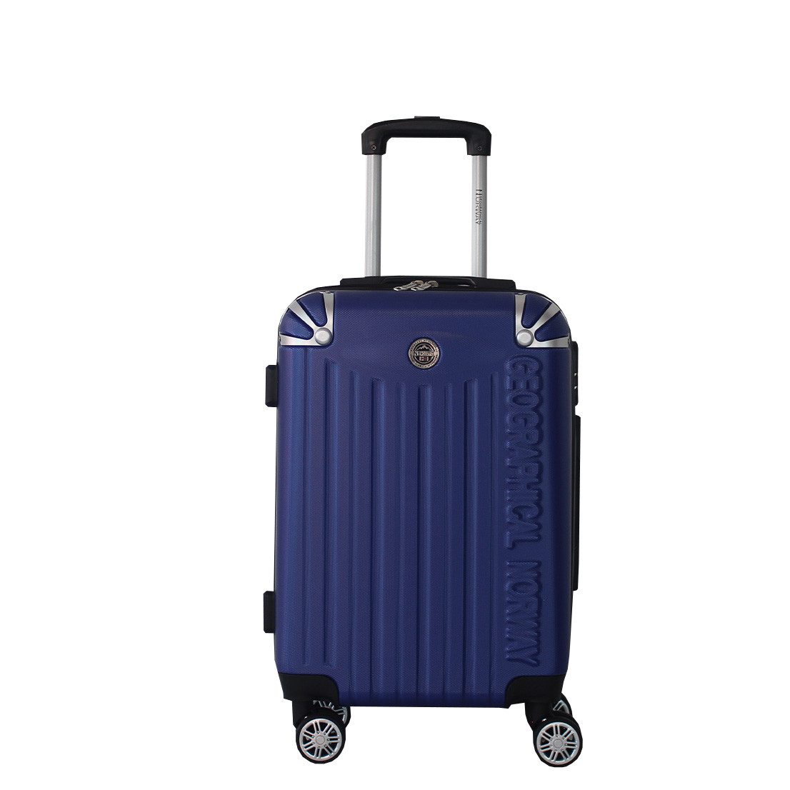 Geographical Norway Kofferset Robuste Rollkoffer Softless, 4 Rollen, (3 tlg), Leichte Hartschalenkoffer aus ABS-Kunststoff, versch. Größen
