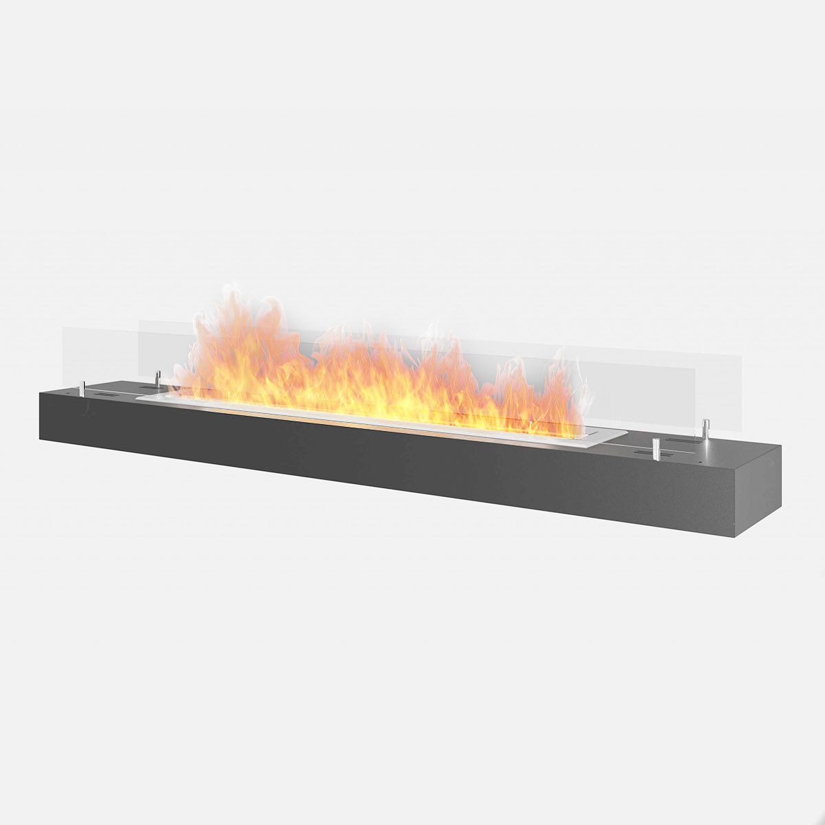 Infire Echtfeuer-Dekokamin Firebox Ethanolkamineinsatz, Heizleistung bis 2 KW, TÜV zertifiziert