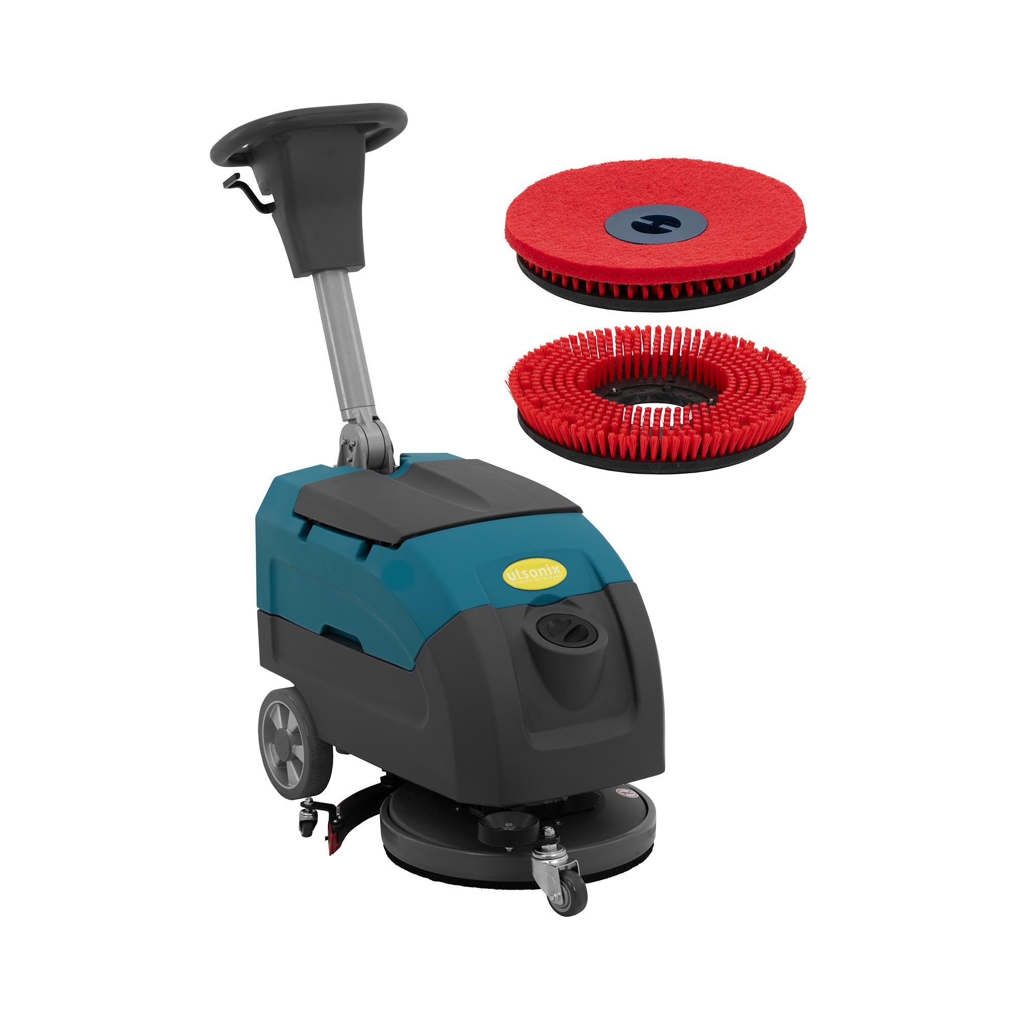 Ulsonix Hartbodenreiniger Akku-Scheuersaugmaschine Reinigungsmaschine 40 cm 2200 m²/h 160 U/min, 500 W