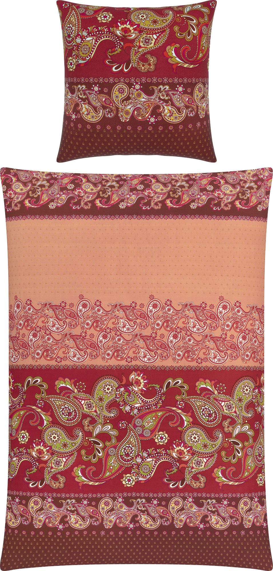 REDBEST Bettwäsche Bettwäsche, Mako-Satin, Satin Paisley günstig online kaufen
