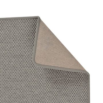 Teppich Teppichläufer Sisal-Optik Silbern 80x400 cm, furnicato, Rechteckig