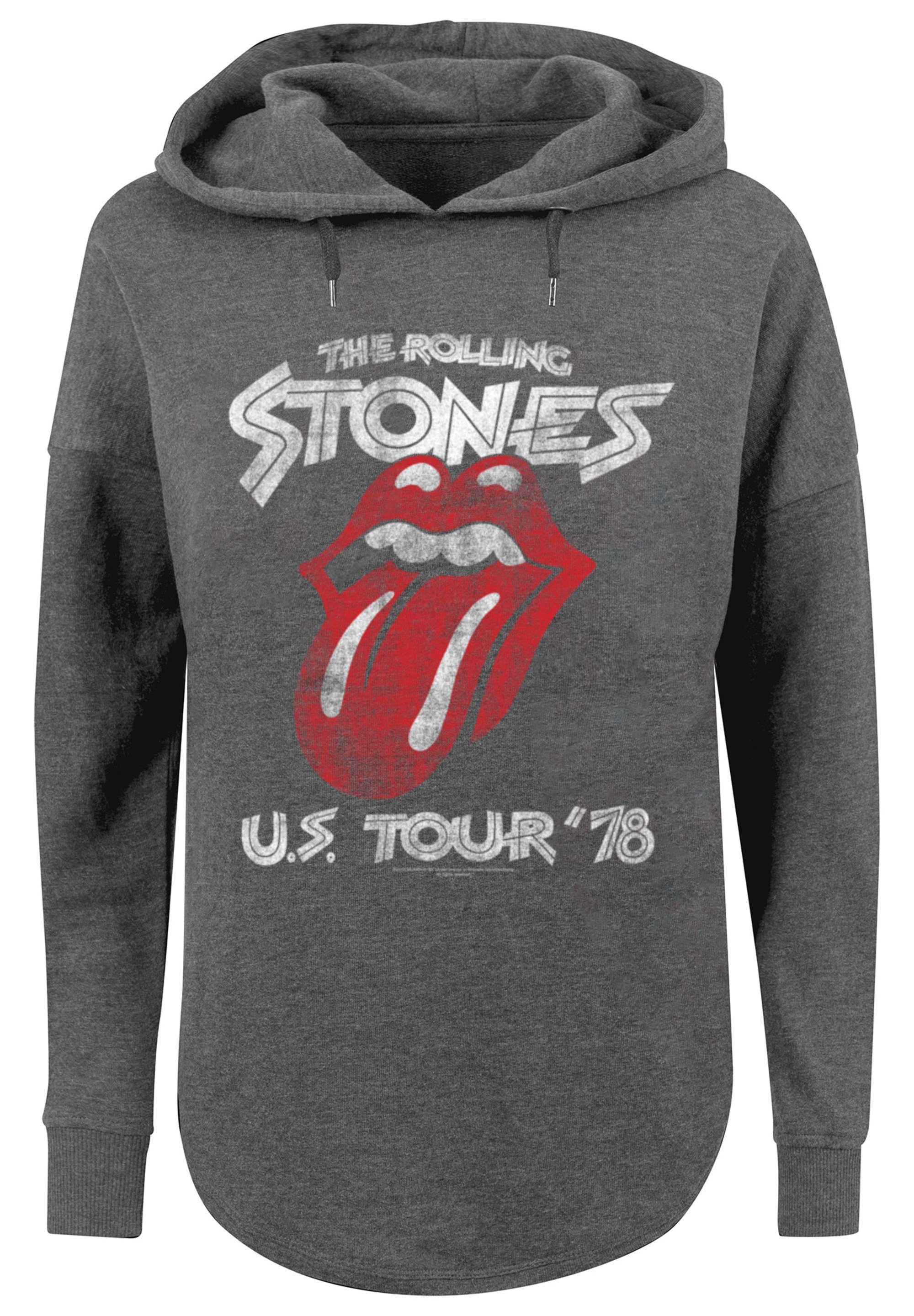 Stones Band '78 F4NT4STIC The Rock Tour charcoal Kapuzenpullover Print Rolling US