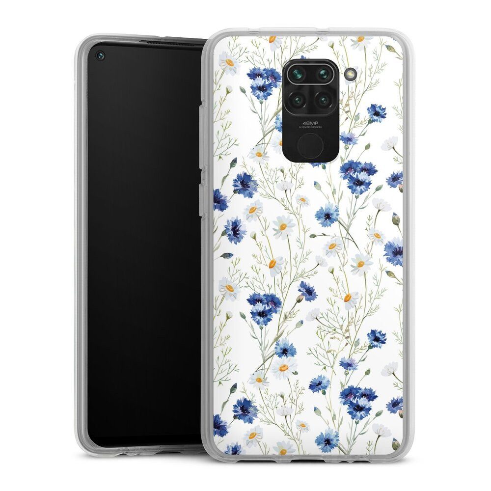 DeinDesign Handyhülle Muster Blume Blumen Flower Pattern 6, Xiaomi Redmi Note 9 Silikon Hülle Bumper Case Handy Schutzhülle