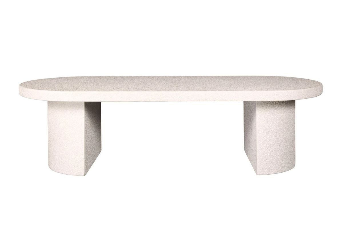 LEVEN Lifestyle Couchtisch ASTONE oval aus Marmor Verbundstoff Sofatisch 15 günstig online kaufen