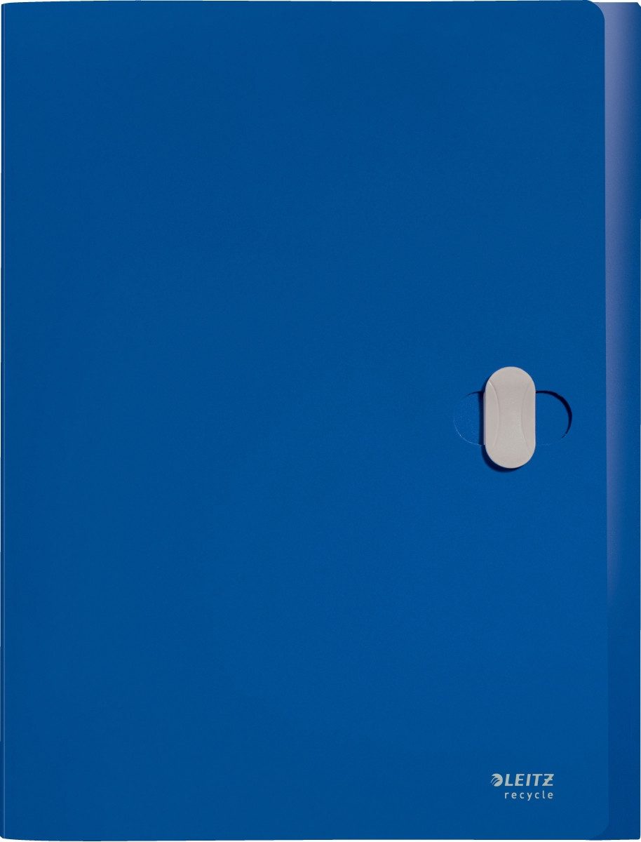 LEITZ Fächermappe Ablagebox Recycle A4 PP 30mm blau