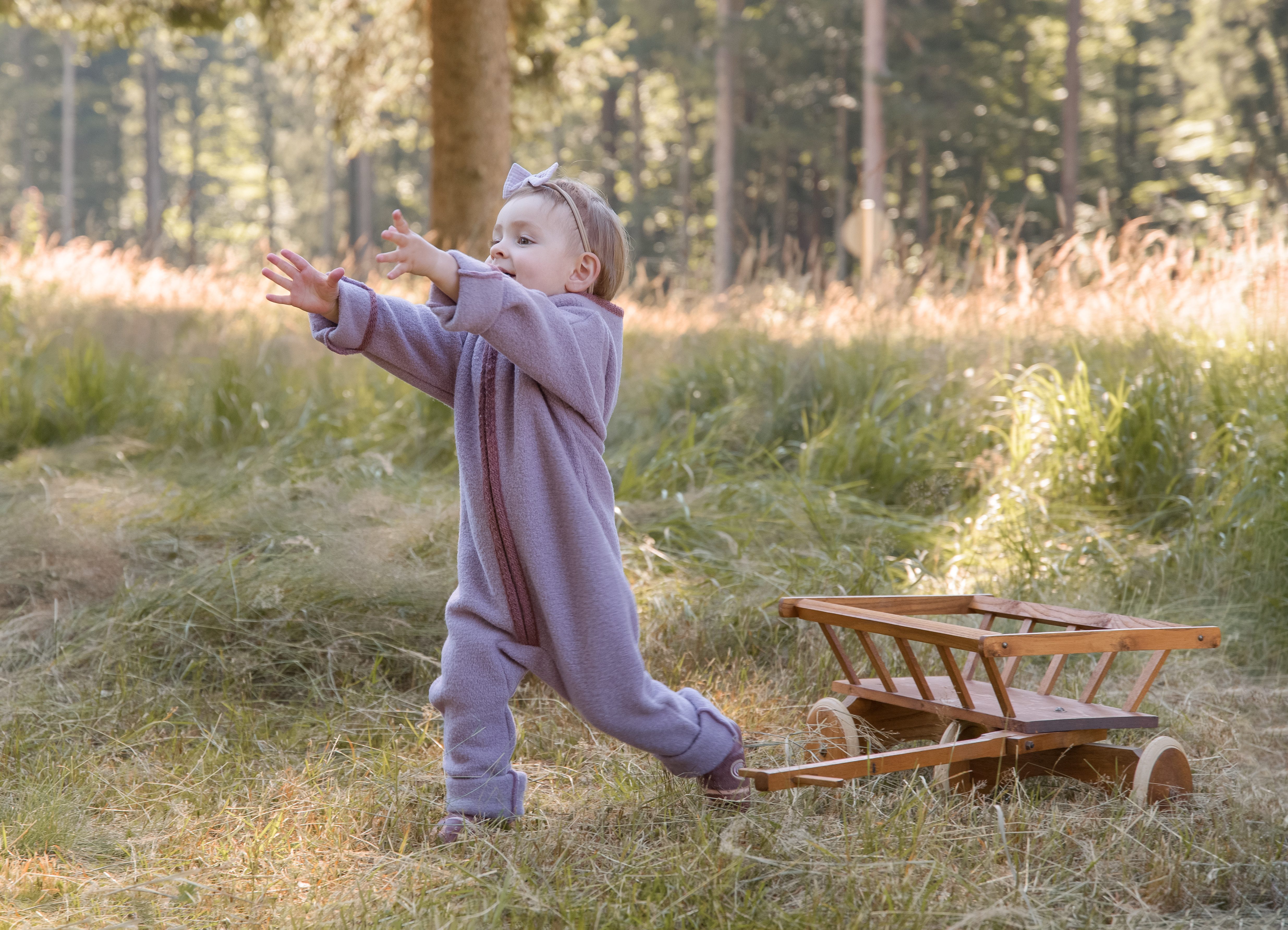 Hofbrucker seit 1948 Overall Wollwalk Overall ELLI altrosa 62/68