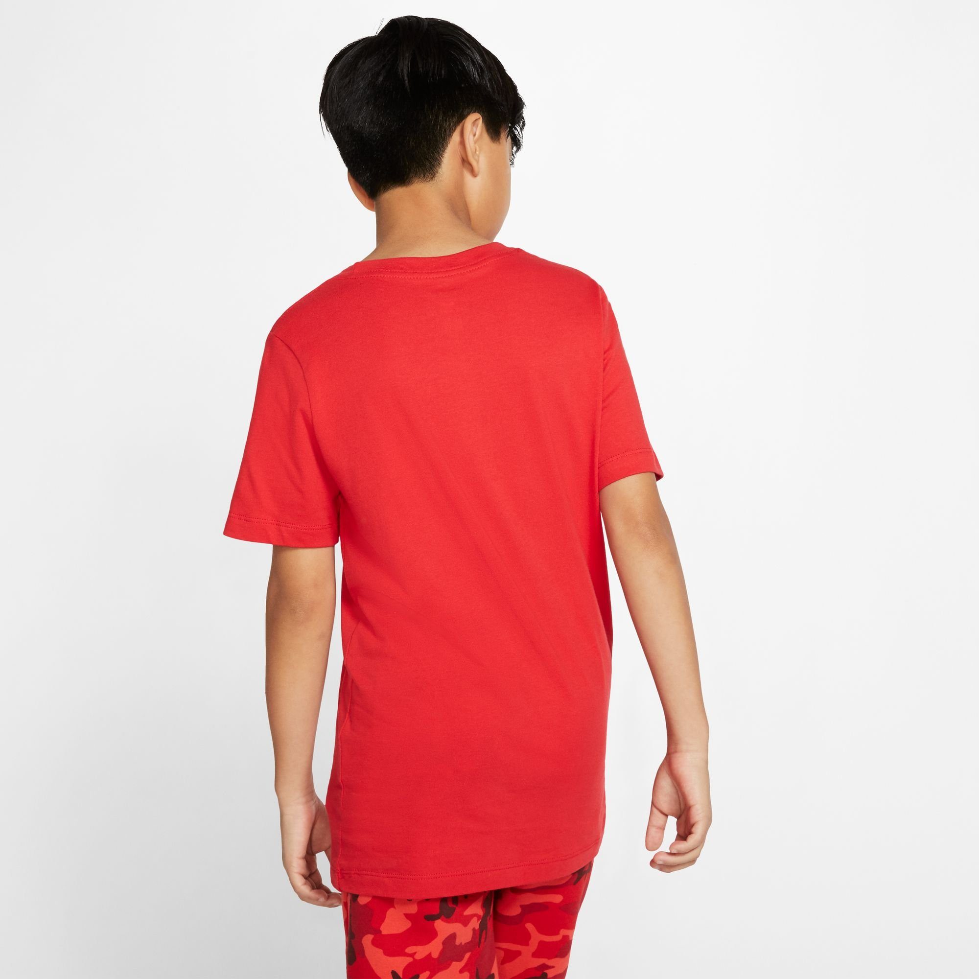 T-Shirt KIDS' Nike UNIVERSITY BIG T-SHIRT Sportswear RED/WHITE
