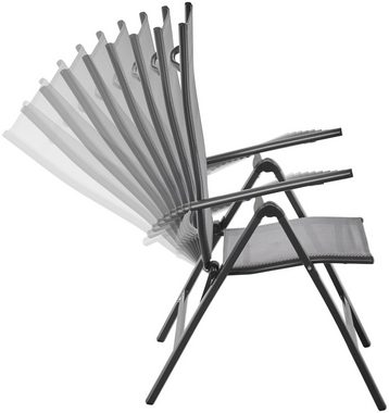 MERXX Garten-Essgruppe Amalfi, mit 4 Stühlen und ausziehbarem Tisch (120 - 180 cm)