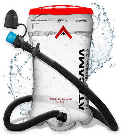 Atacama Trinkblase 2L BPA frei - Trinkbeutel für Rucksack Trinksystem
