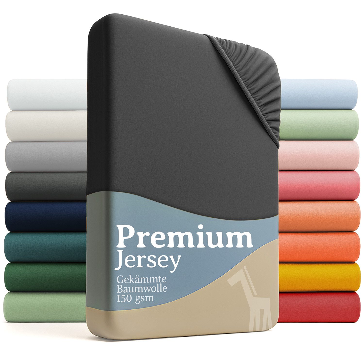 Laleni Spannbettlaken Premium für Beistellbett - Atmungsaktives Spannbetttuch, Gummizug: rundum, (1 Stück), 100% Baumwolle (150 g/m)