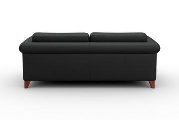 machalke® 3-Sitzer amadeo, Ledersofa mit geschwungenen Armlehnen, Breite 213 cm