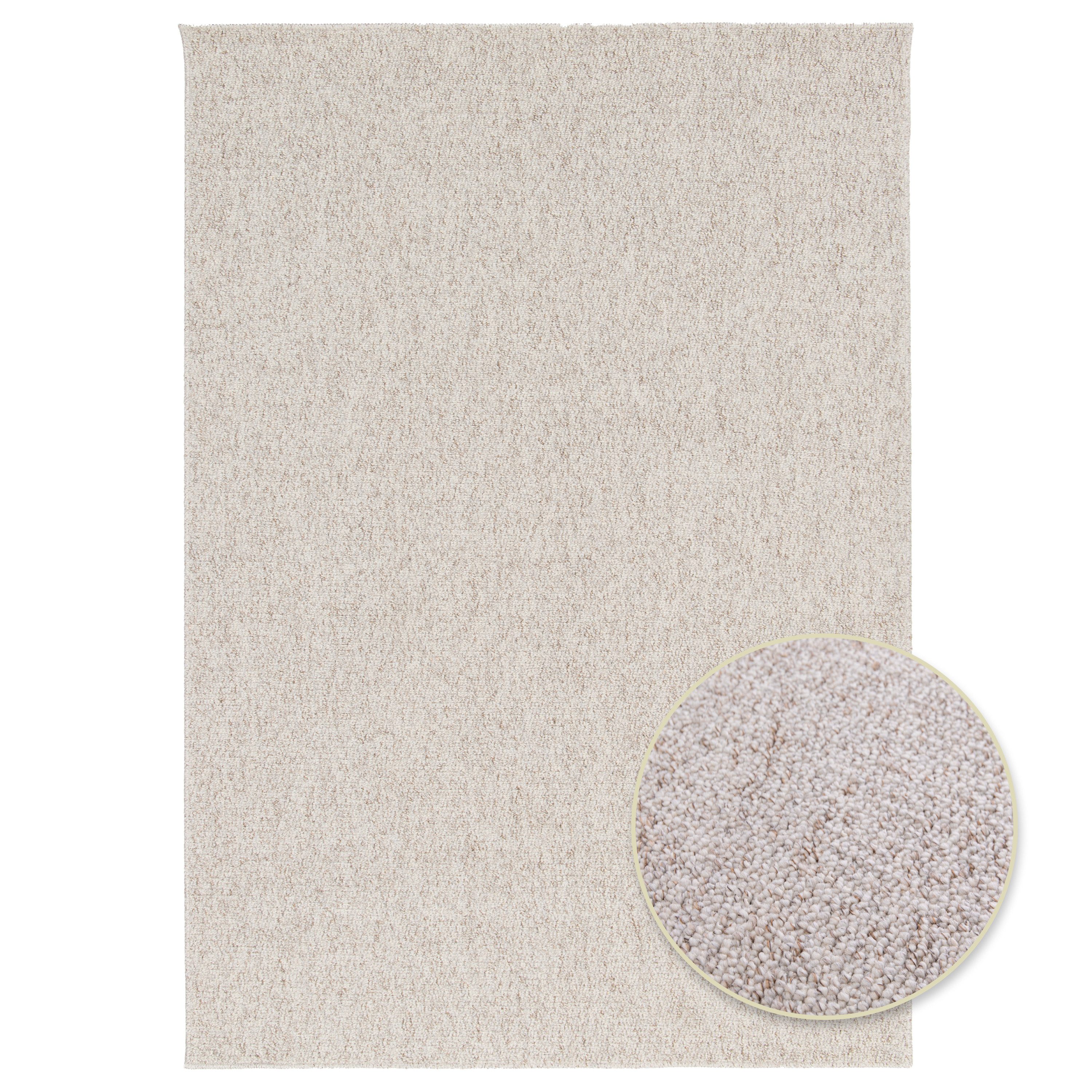 Primaflor-Ideen in Textil Teppich DAISY, Schlinge, Made in Belgium, rechteckig, Höhe: 7 mm, meliert, strapazierfähig, waschbar